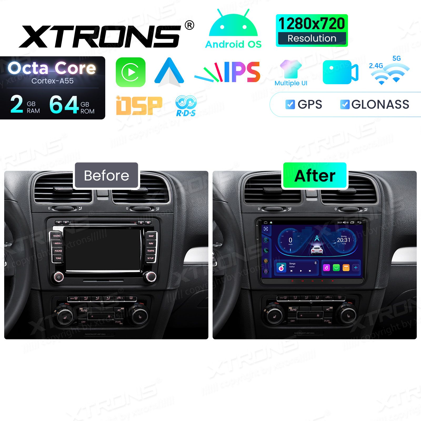 VW Passat B6 | B7 | Multivan | Transporter T5 | T6 | Amarok | Tiguan | Touran | Sharan Android 14  | CarPlay Android multimeedia keskus VW Passat B6 | B7 | Multivan | Transporter T5 | T6 | Amarok | Tiguan | Touran | Sharan Android 14  | CarPlay Android multimeedia keskus