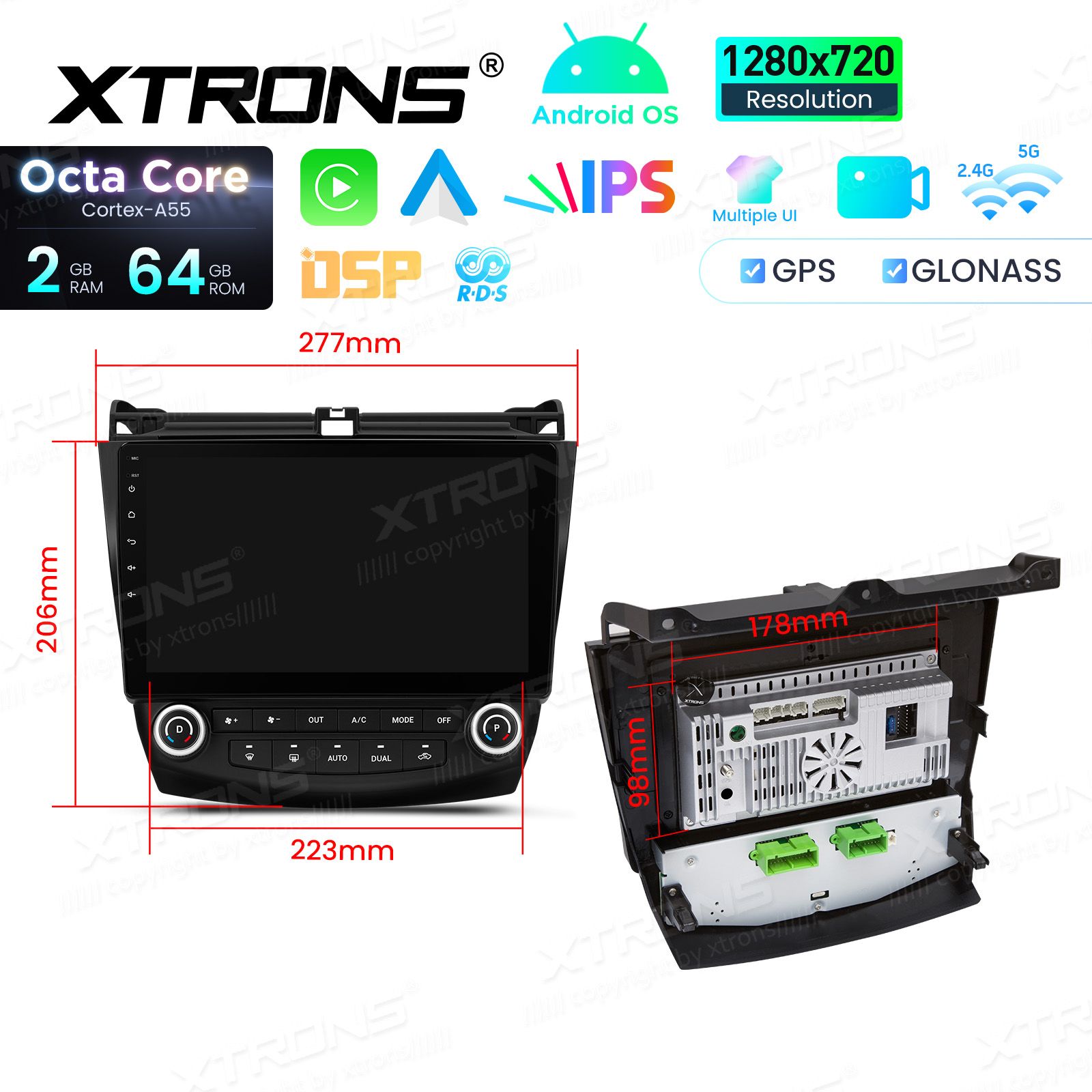 Honda Accord (2002-2008) Android 14  | CarPlay Android multimeedia keskus Honda Accord (2002-2008) Android 14  | CarPlay Android multimeedia keskus