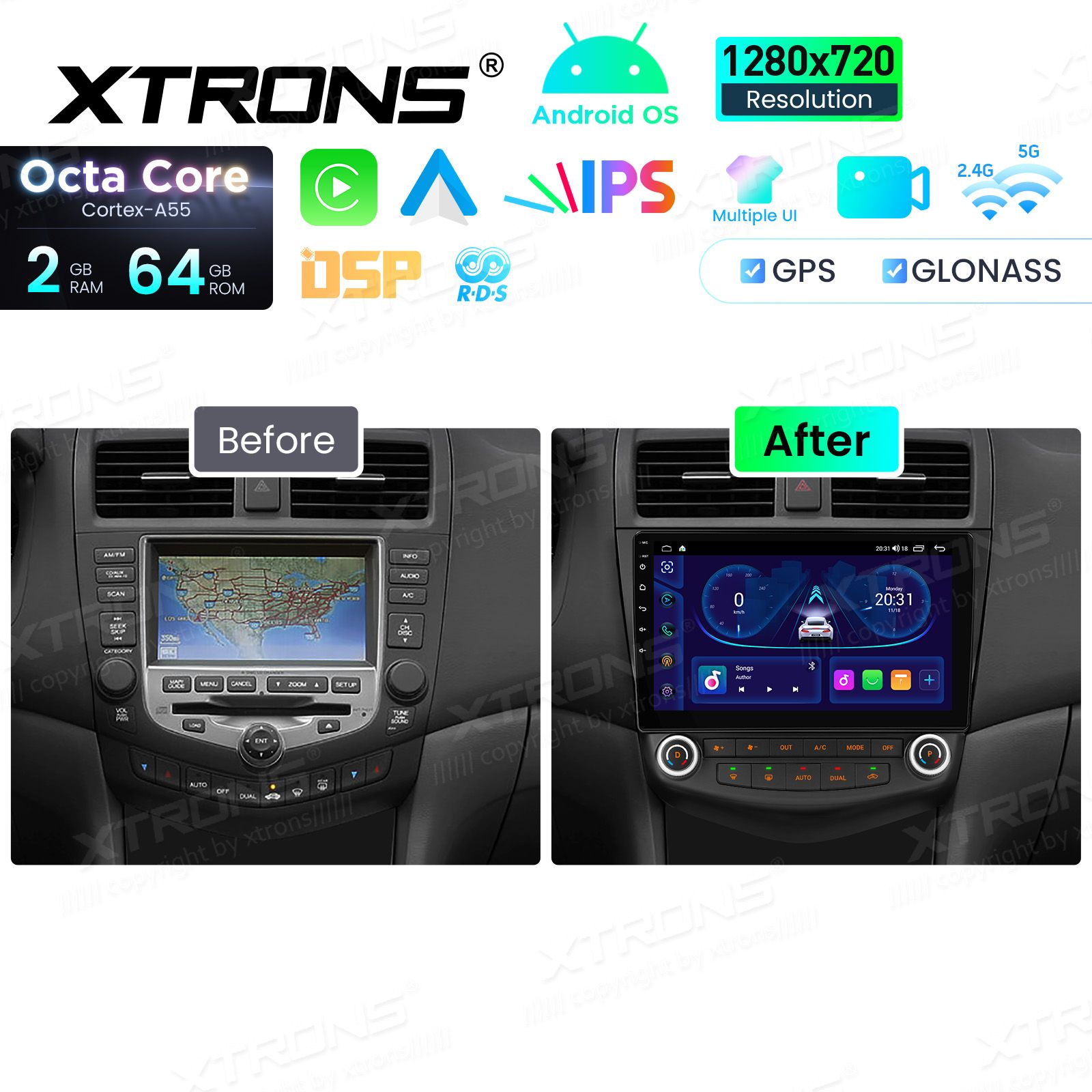 Honda Accord (2002-2008) Android 14  | CarPlay Android multimeedia keskus Honda Accord (2002-2008) Android 14  | CarPlay Android multimeedia keskus