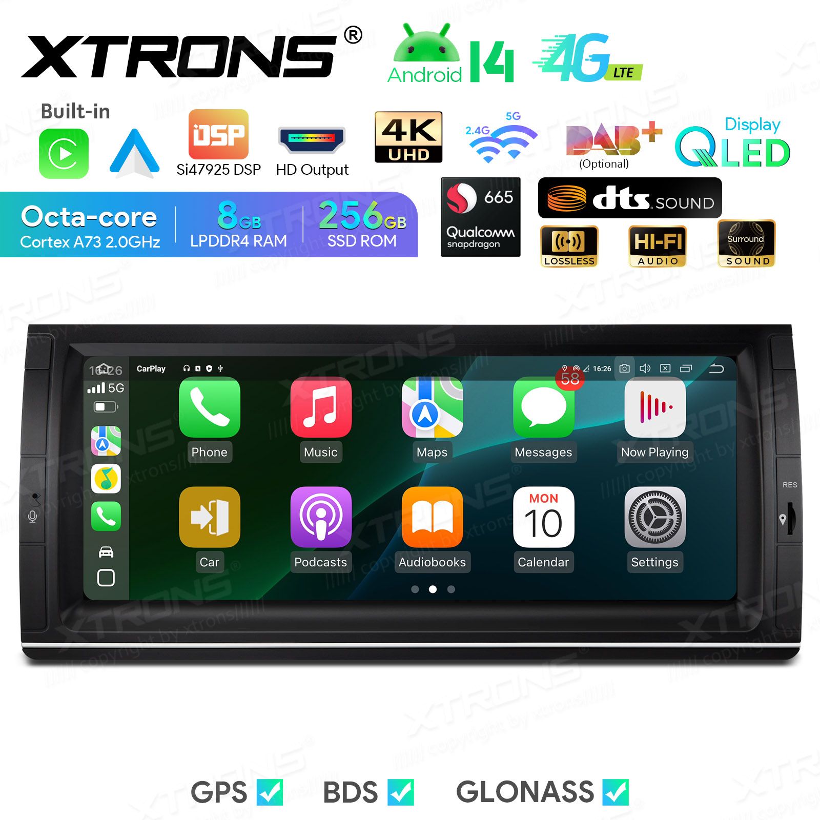 BMW X5 E53 (1999-2006) Android 14  | GPS autoraadio ja multimeedia keskus