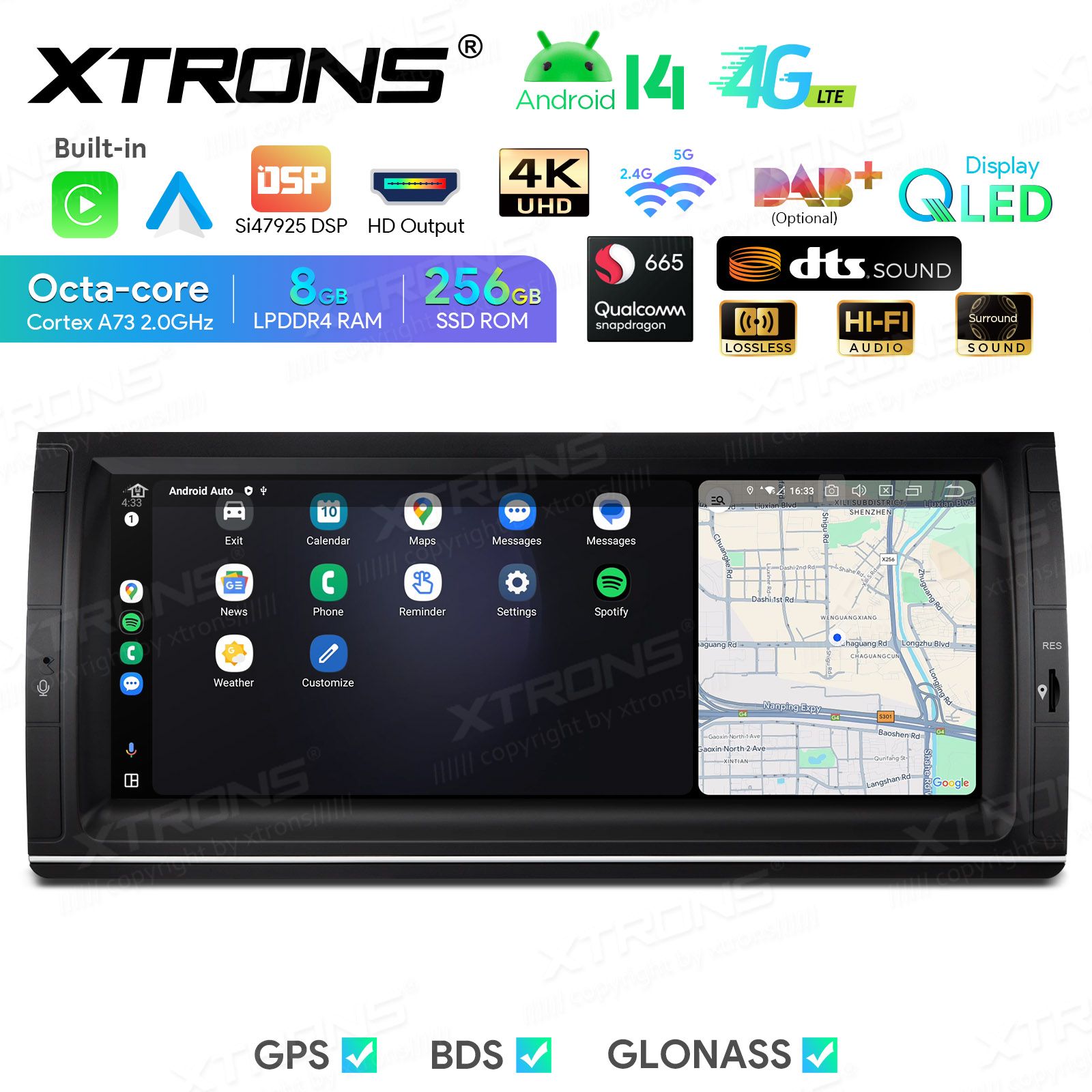 BMW X5 E53 (1999-2006) Android 14  | GPS autoraadio ja multimeedia keskus