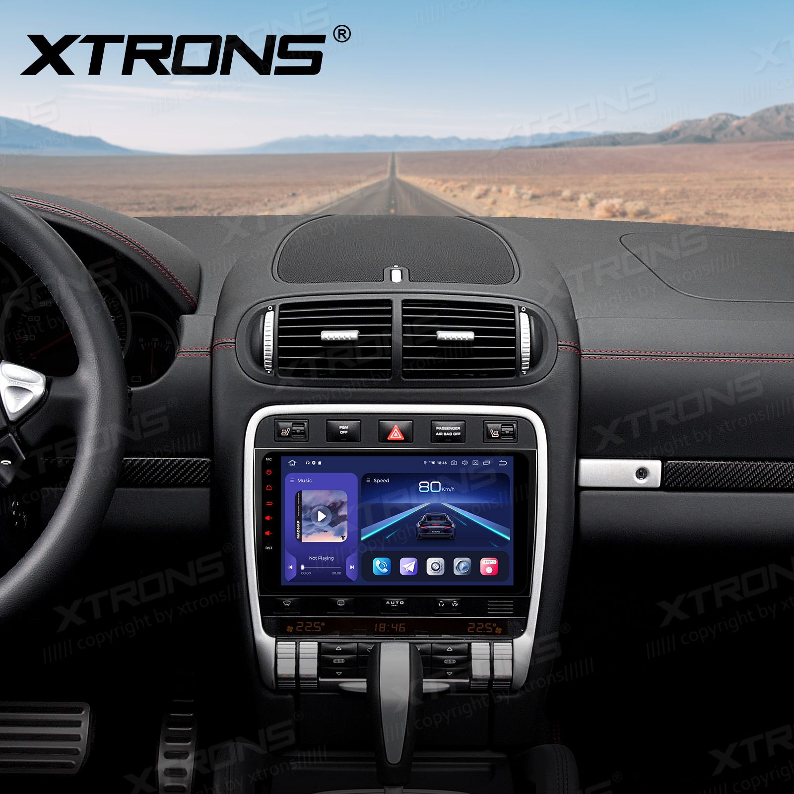 Porsche Cayenne (2003-2010) Android 14  | GPS autoraadio ja multimeedia keskus