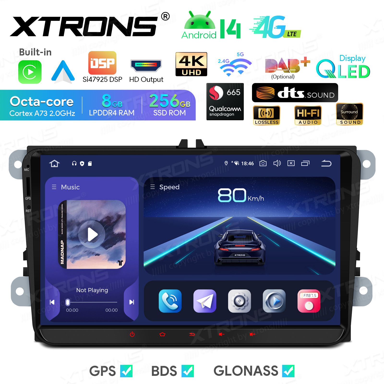 VW Passat B6 | B7 | Multivan | Transporter T5 | T6 | Amarok | Tiguan | Touran | Sharan Android 14  | GPS auto radio un multimediju centrs