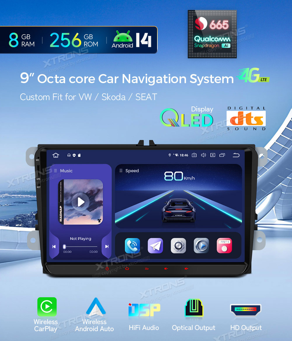 XTRONS IQ94MTVP Штатная магнитола Android