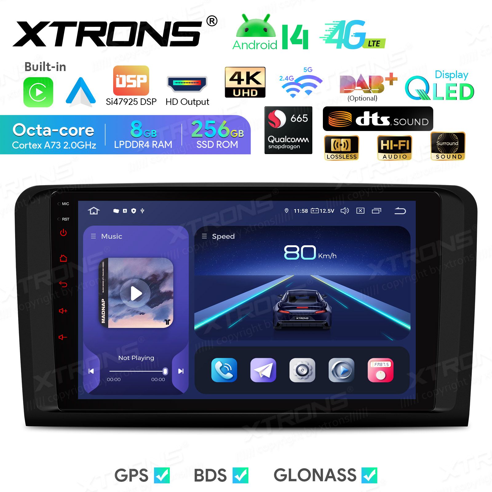 Mercedes-Benz ML | GL | W164 | X164 (2005-2012) Android 14  | GPS autoraadio ja multimeedia keskus