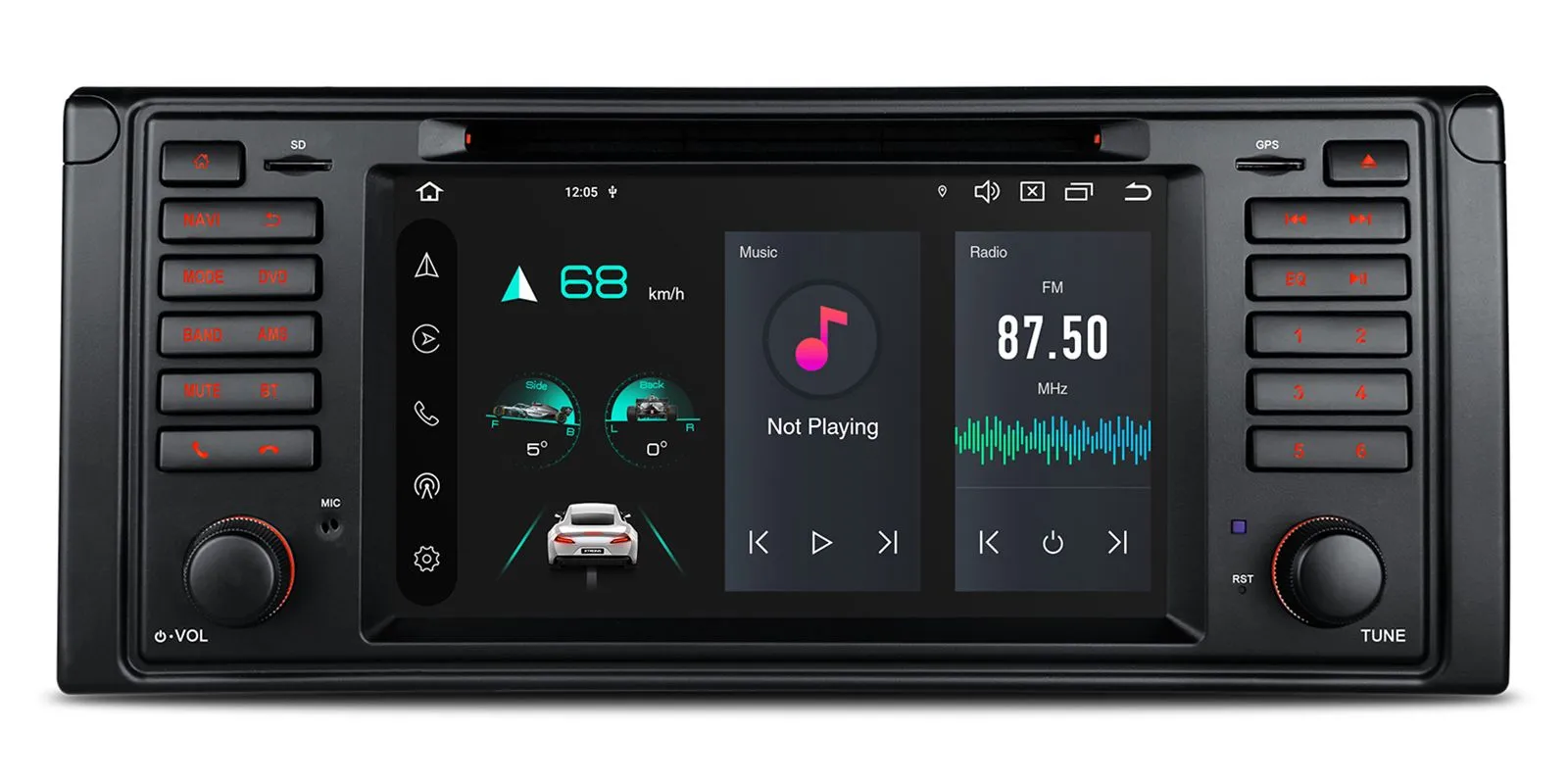 BMW 5. seeria E39 (1995-2004) | 7. seeria E38 (1994-2001) Android 14  | GPS autoraadio ja multimeedia keskus