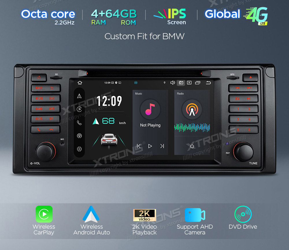 XTRONS PX7439BGS Штатная магнитола Android