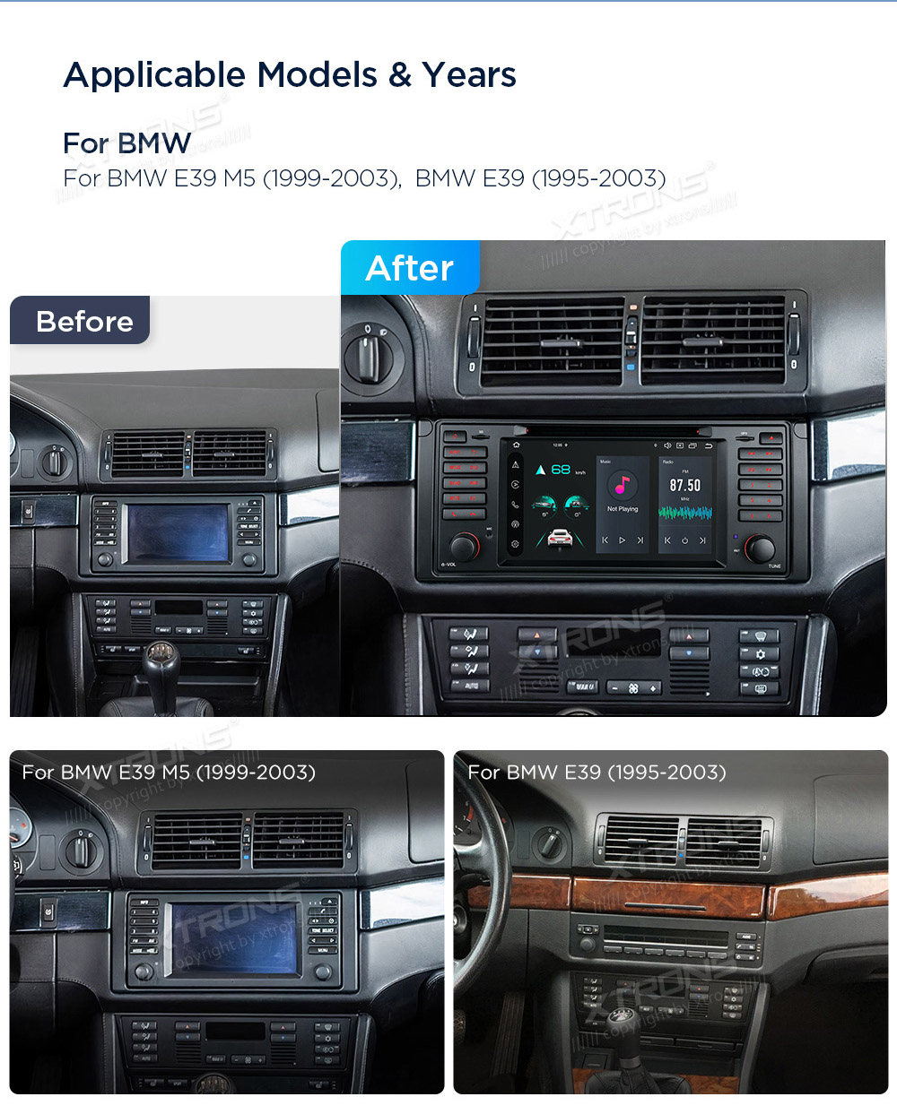 XTRONS PX7439BGS XTRONS PX7439BGS raadio sobivus autole