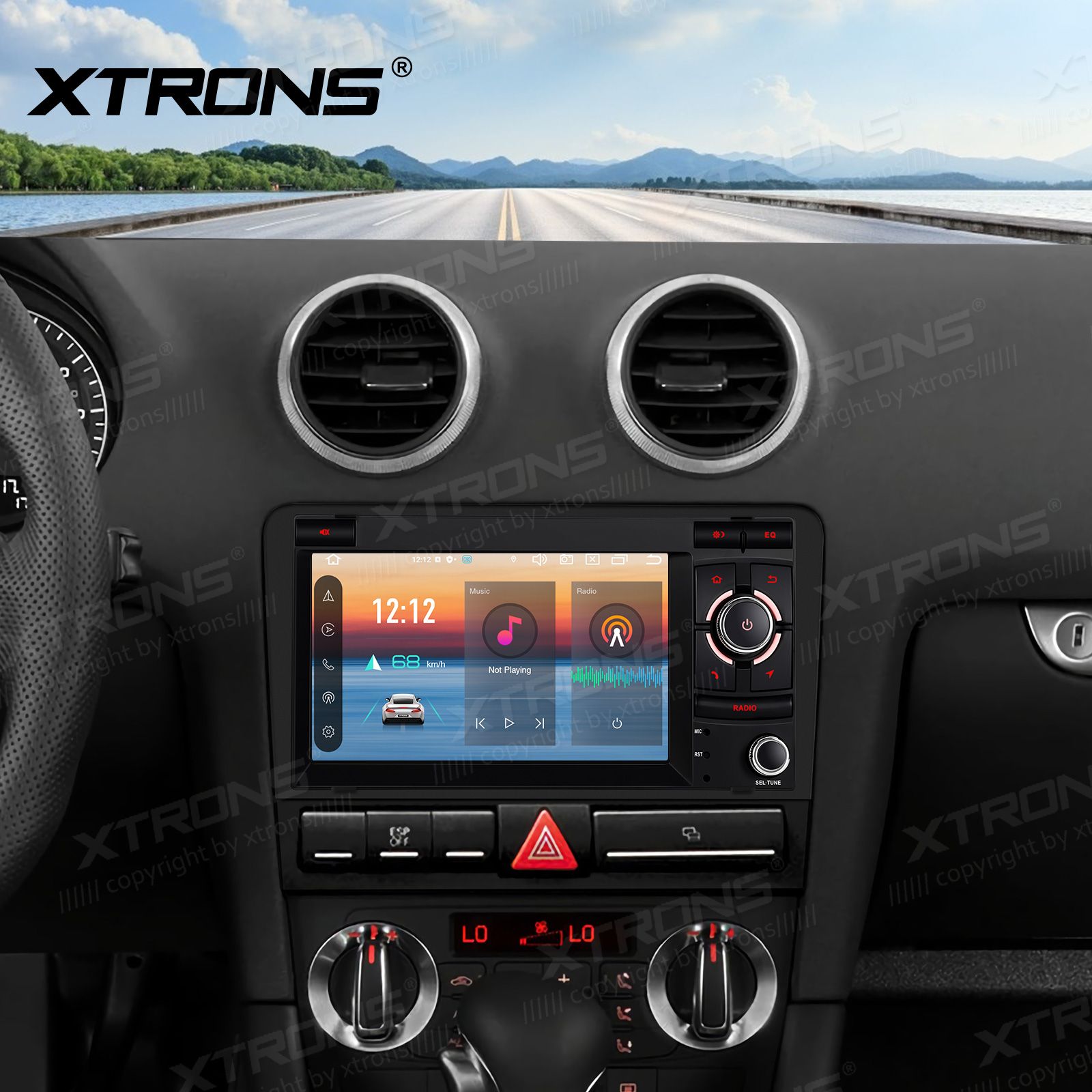 XTRONS PX74A3AL Mudelikohane android multimeediakeskus gps naviraadio