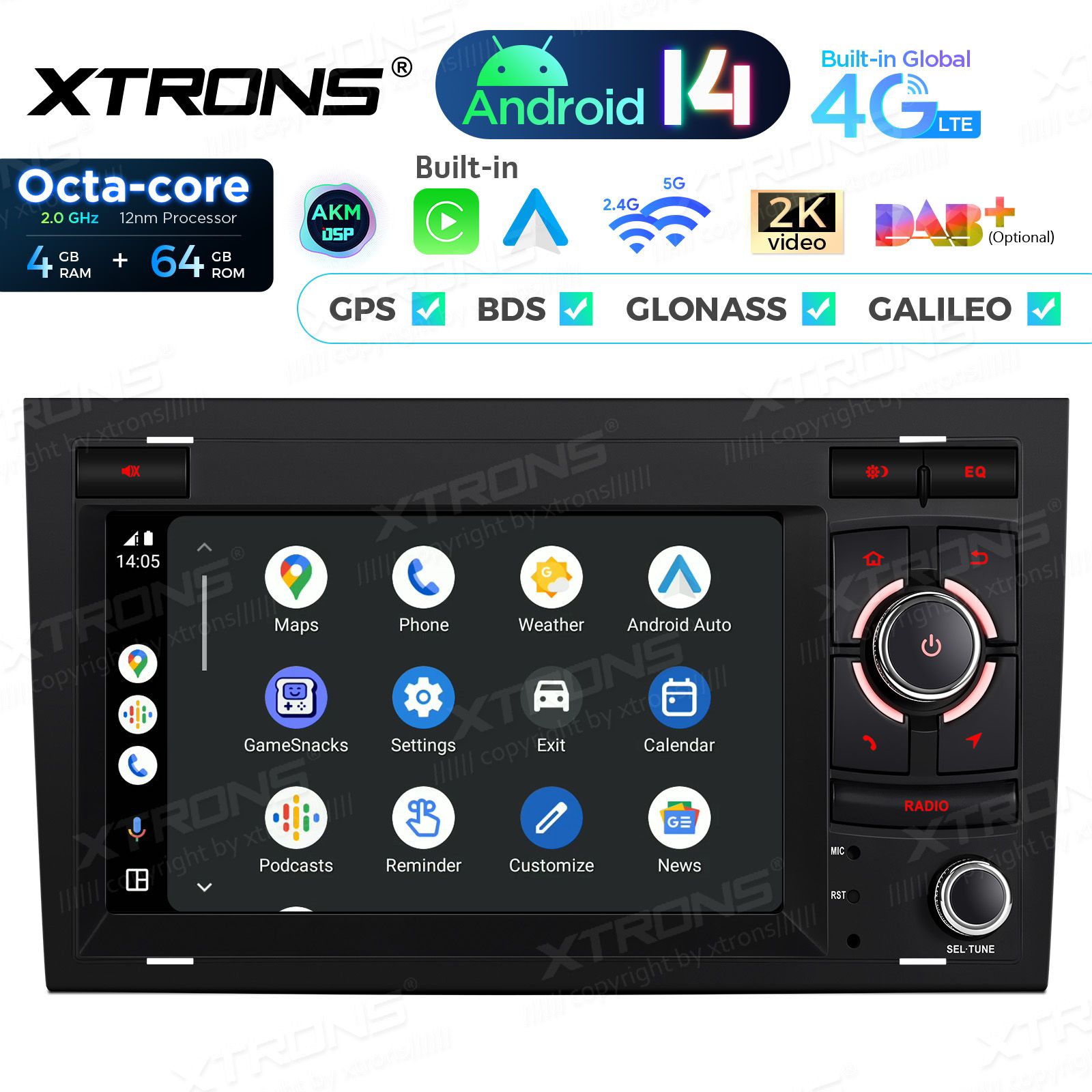 Audi A4 | B5 (2002-2008) Android 14  | CarPlay Android multimeedia keskus Audi A4 | B5 (2002-2008) Android 14  | CarPlay Android multimeedia keskus