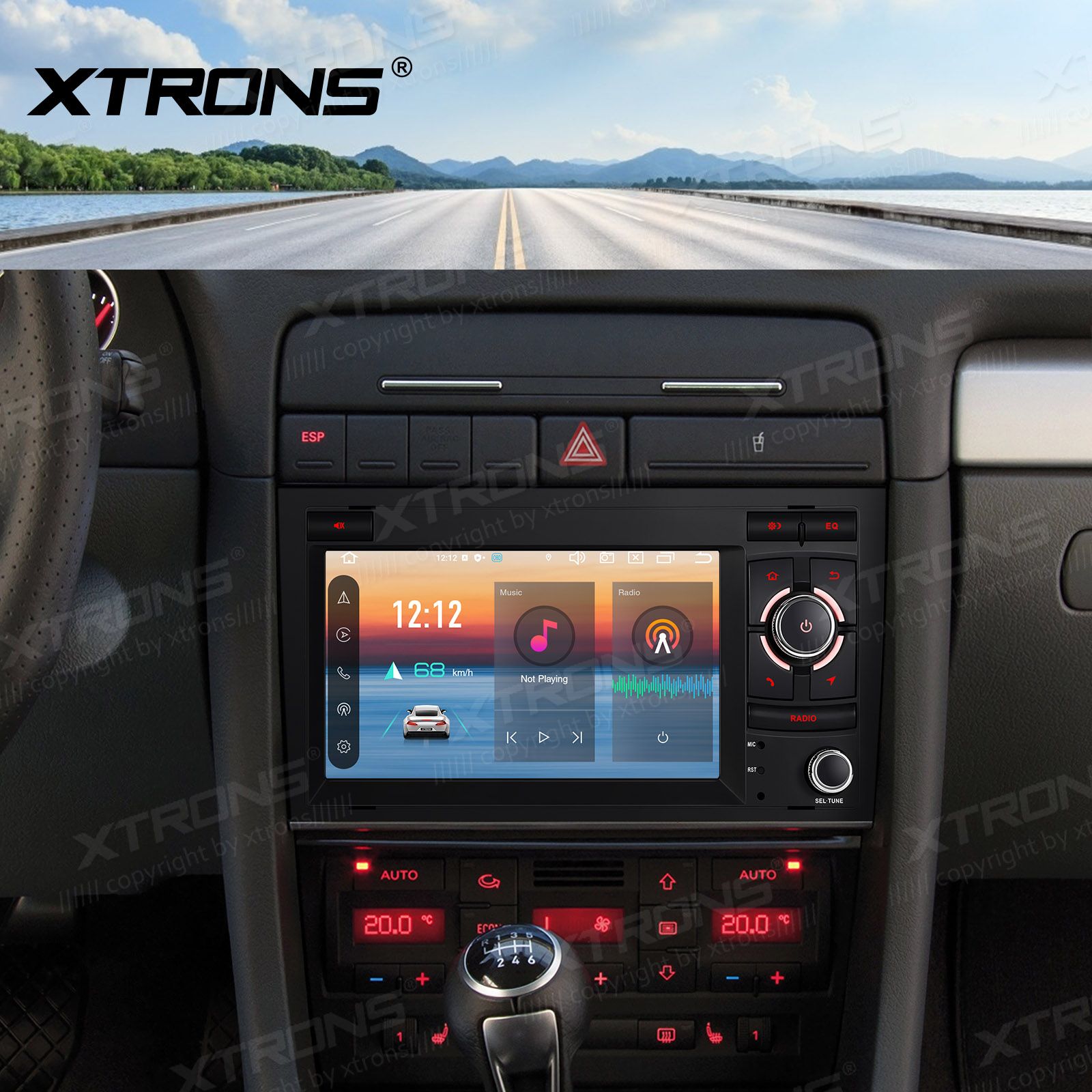 XTRONS PX74A4AL Mudelikohane android multimeediakeskus gps naviraadio