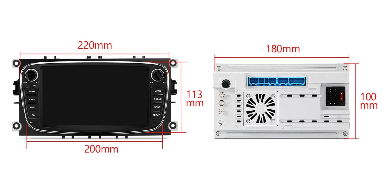 FORD MONDEO (2007-2013)/FOCUS(2008-2011)/S-MAX(2008-2011)/GALAXY(2011-2012) Android 14  | GPS autoraadio ja multimeedia keskus