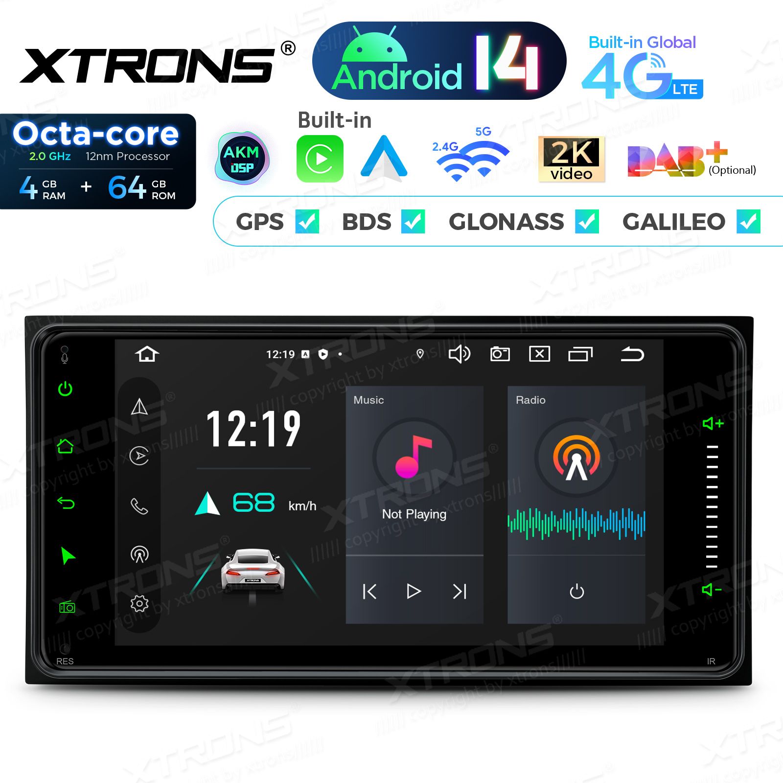 Toyota Hilux (2001-2011) | RAV4 (2000-2005) | LC100 Android 14  | CarPlay Android multimeedia keskus