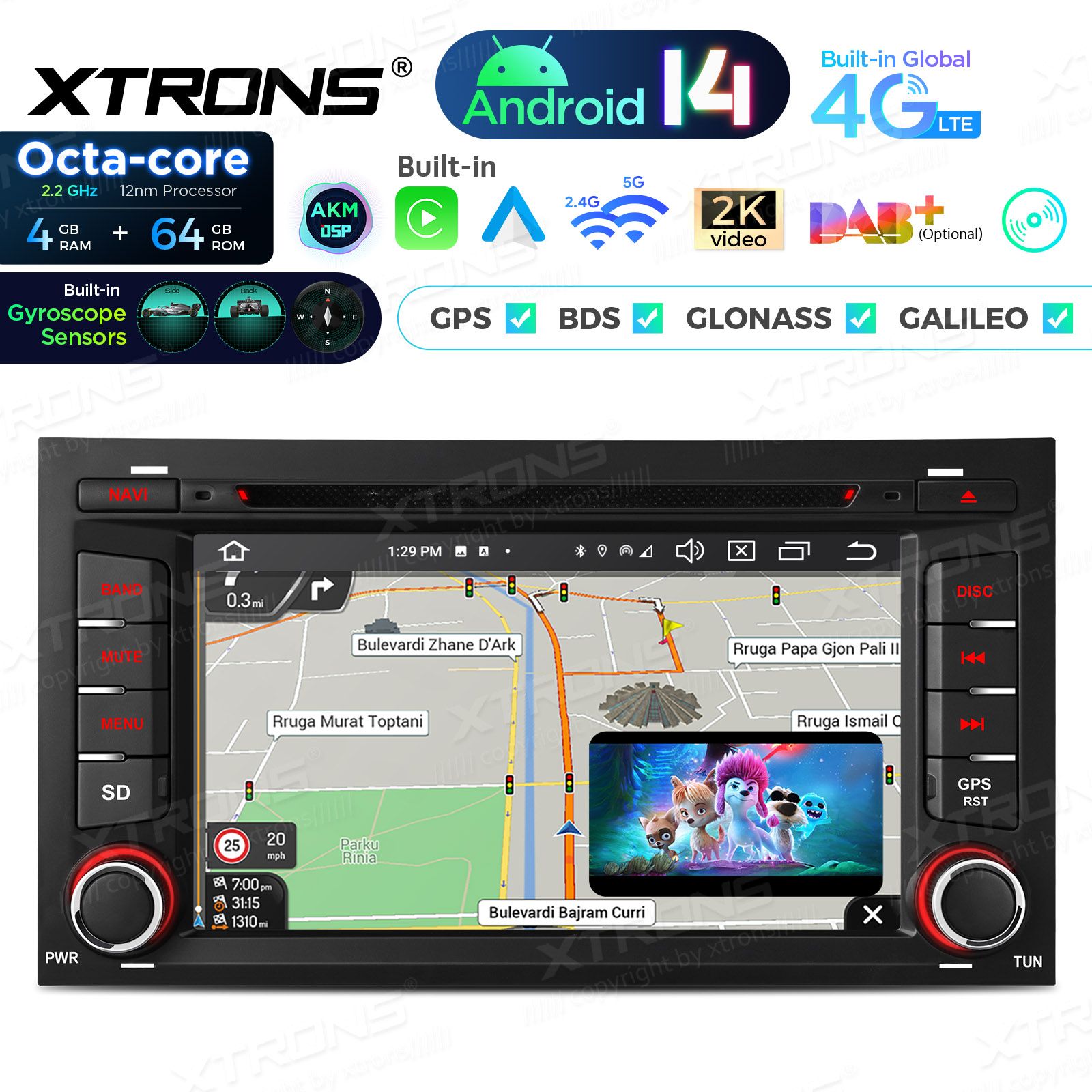 Seat Leon (2012-2019) Android 14  | GPS autoraadio ja multimeedia keskus