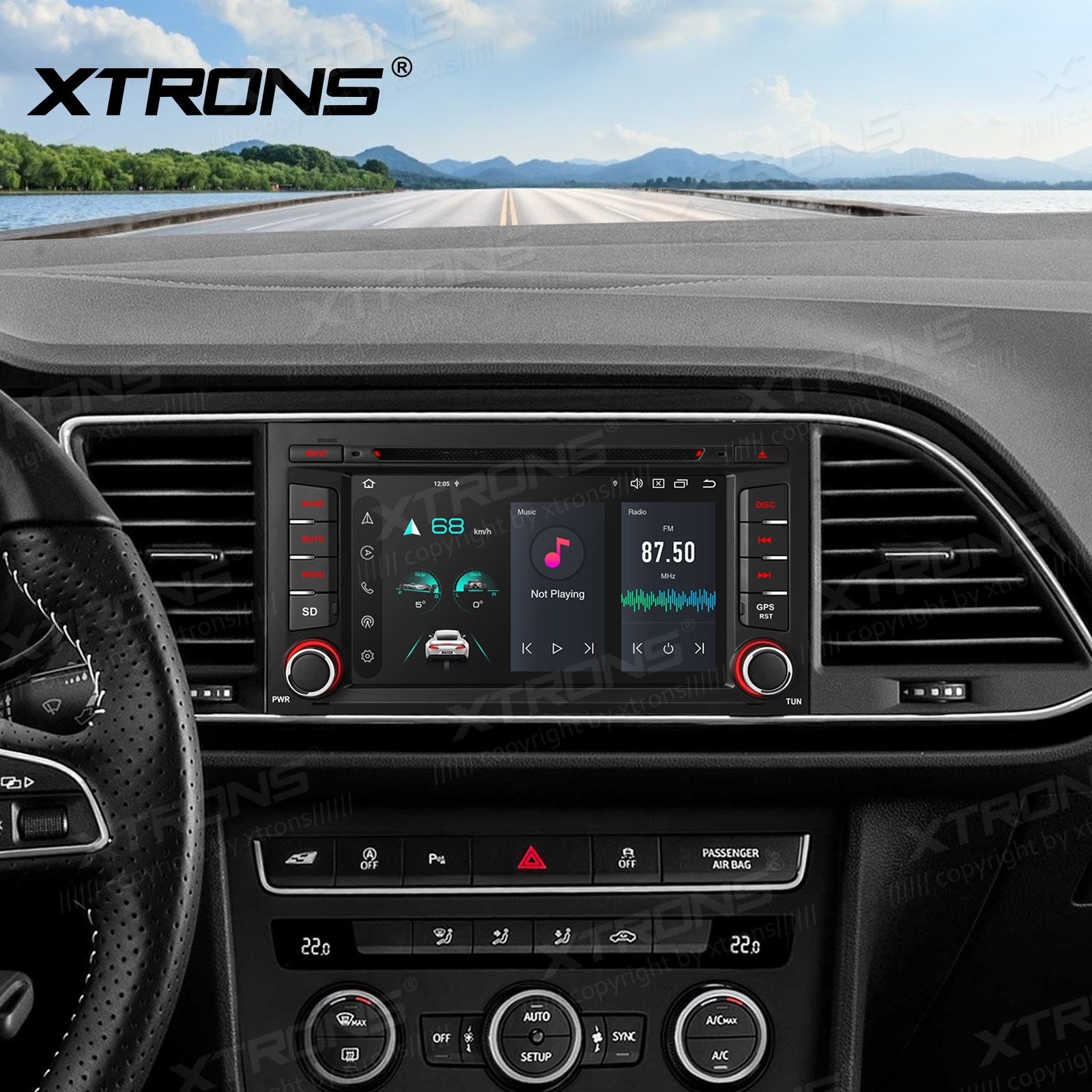 Seat Leon (2012-2019) Android 14  | GPS autoraadio ja multimeedia keskus