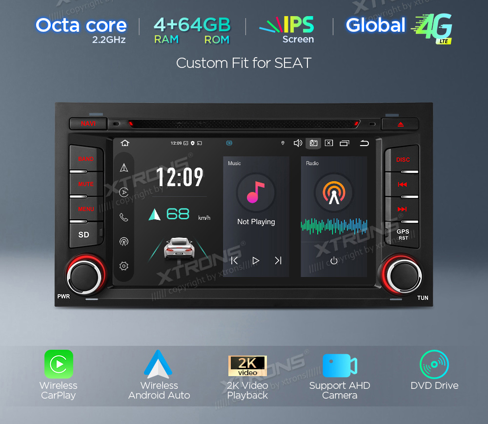 XTRONS PX74LESGS Штатная магнитола Android