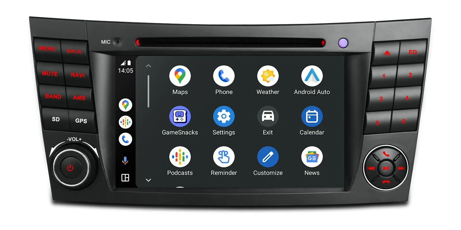 Mercedes-Benz E-Class W211 (2002-2008) | CLS W219 (2005-2006) Android 14  | GPS autoraadio ja multimeedia keskus