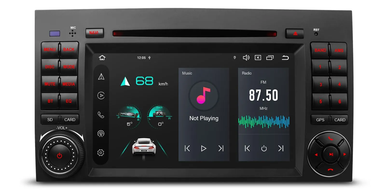 Mercedes-Benz Sprinter | Vito & Viano (2006-2020) | A-Class | B-Class (2004-2012) Android 14  | GPS autoraadio ja multimeedia keskus