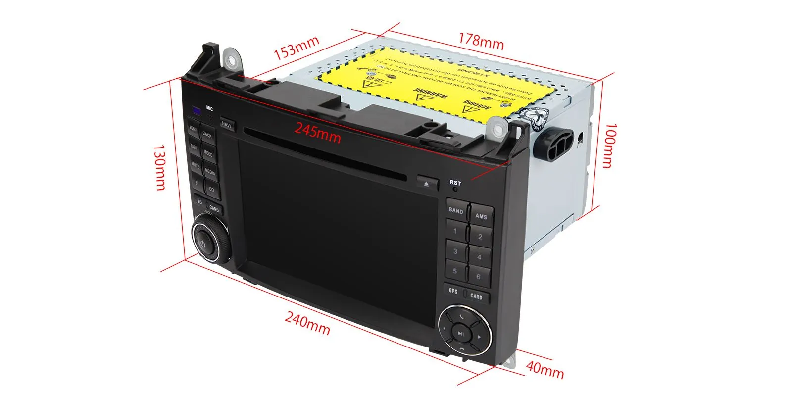 Mercedes-Benz Sprinter | Vito & Viano (2006-2020) | A-Class | B-Class (2004-2012) Android 14  | GPS autoraadio ja multimeedia keskus