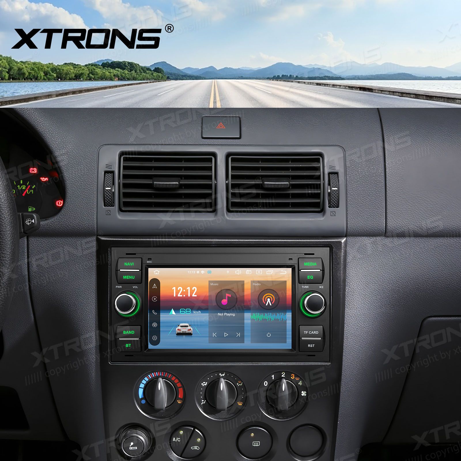 XTRONS PX74QSFBL Mudelikohane android multimeediakeskus gps naviraadio