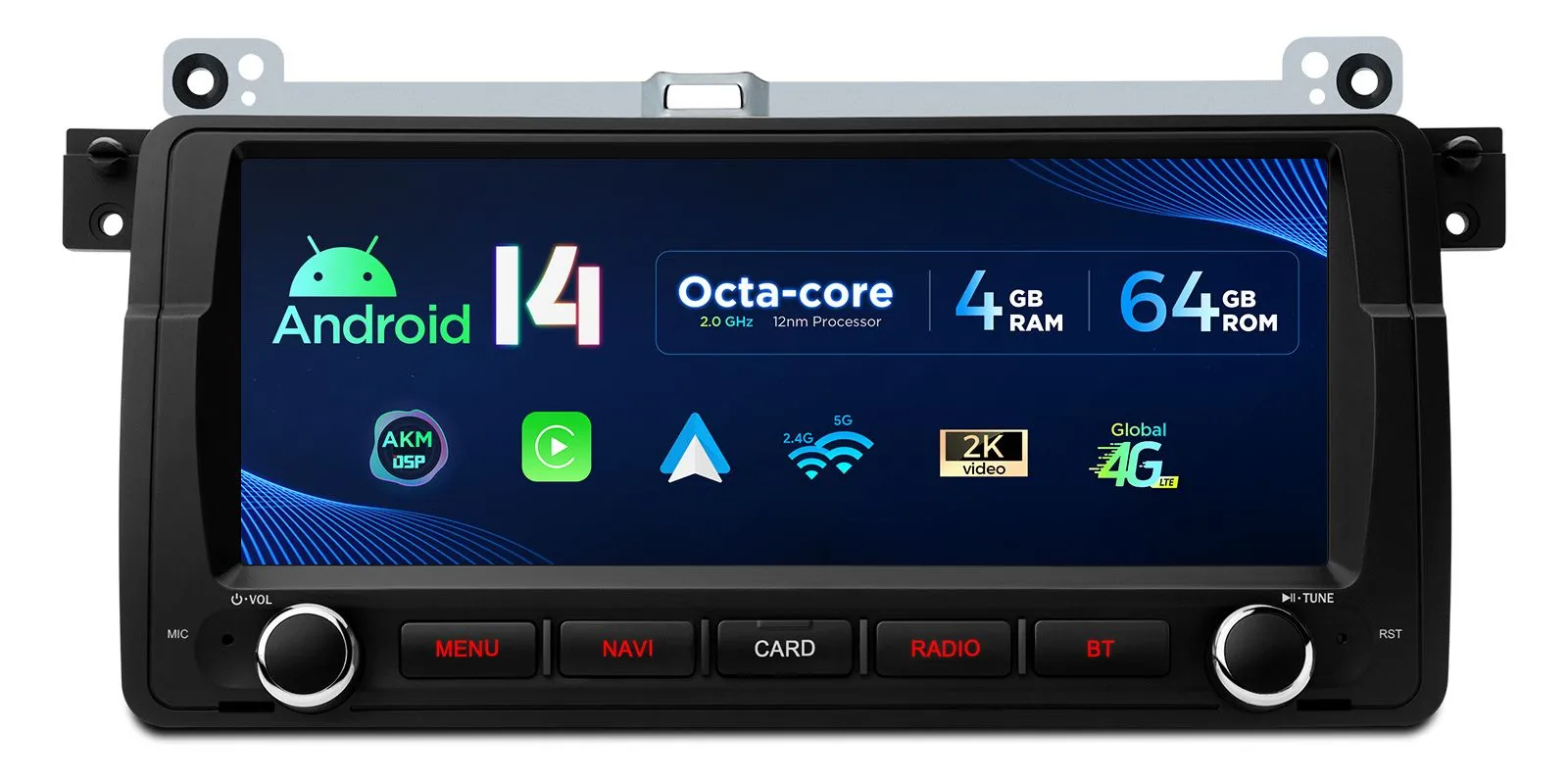 BMW 3. seeria E46 (1998-2006) Android 14  | GPS autoraadio ja multimeedia keskus