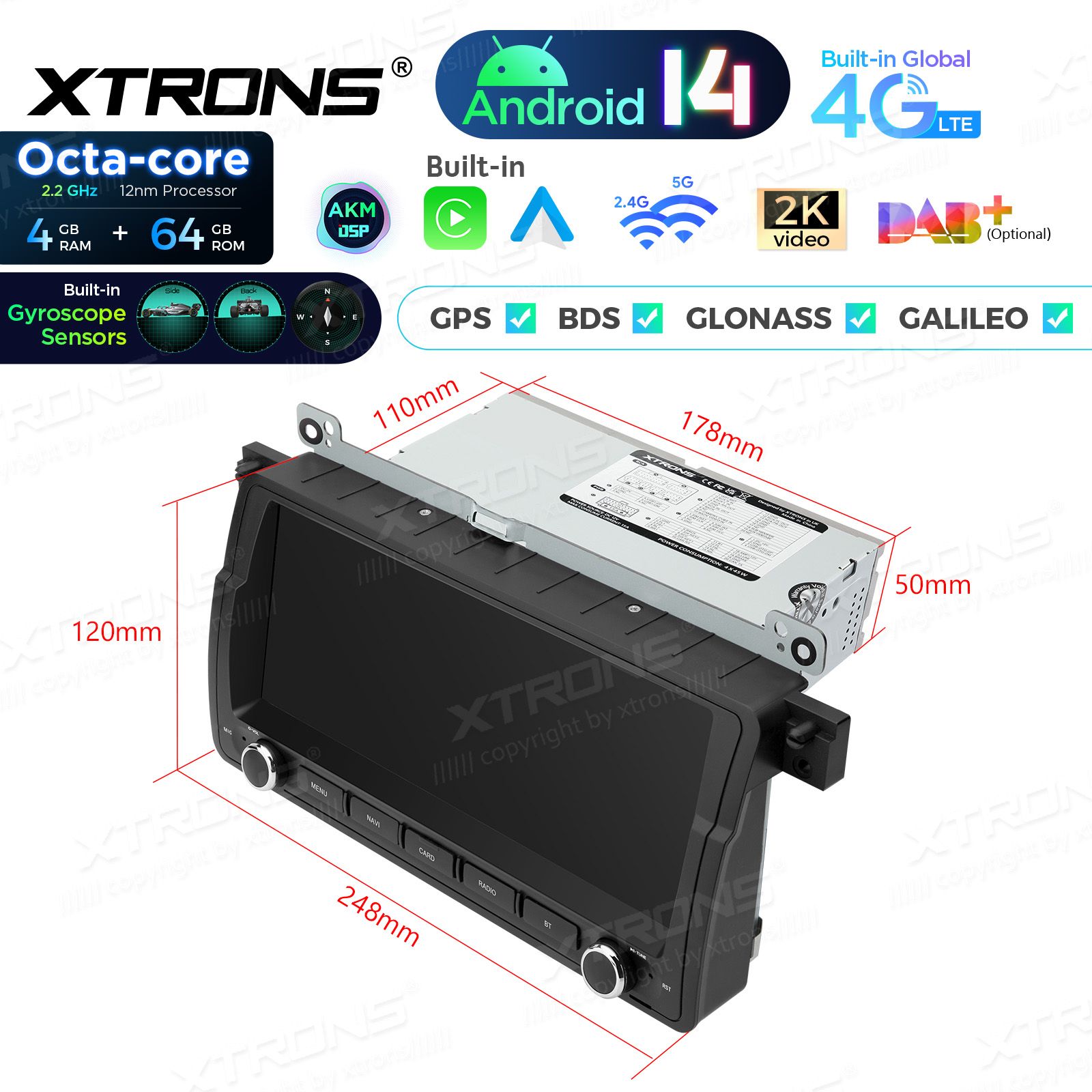 BMW 3. seeria E46 (1998-2006) Android 14  | GPS autoraadio ja multimeedia keskus