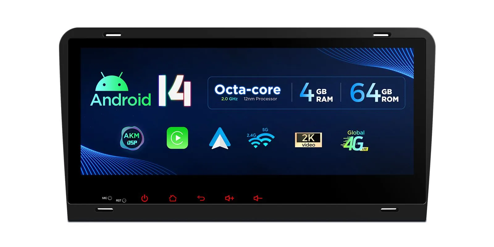 Audi A3 (2003-2012) Android 14  | GPS autoraadio ja multimeedia keskus