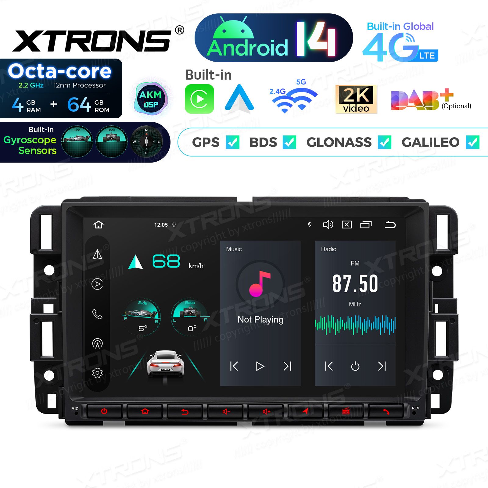 Chevrolet | Buick | GMC | HUMMER Android 14  | CarPlay Android multimeedia keskus