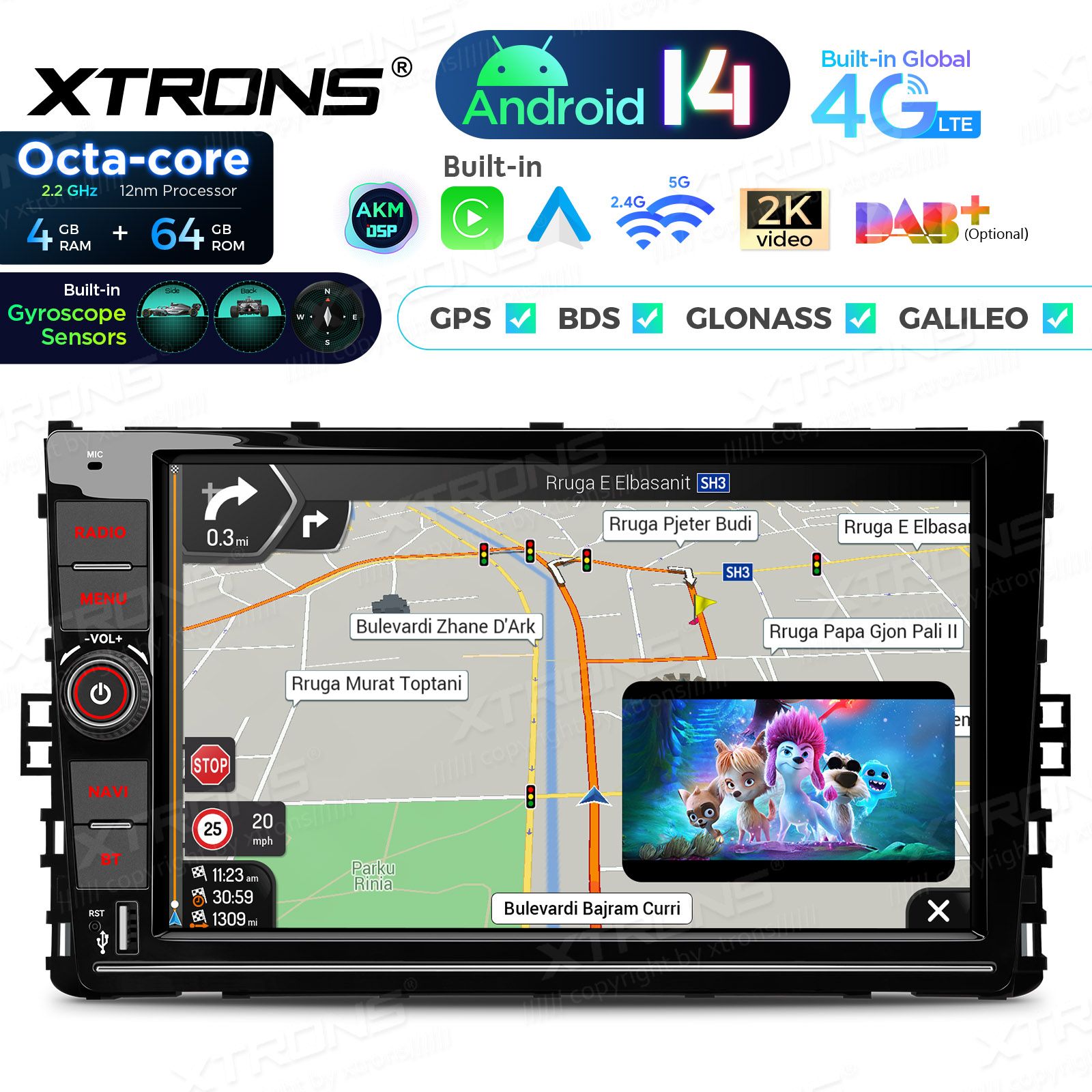 Arteon | Passat B8 | T-Roc | T-Cross | Golf 7 | VW MQB (2016+) Android 14  | GPS autoraadio ja multimeedia keskus