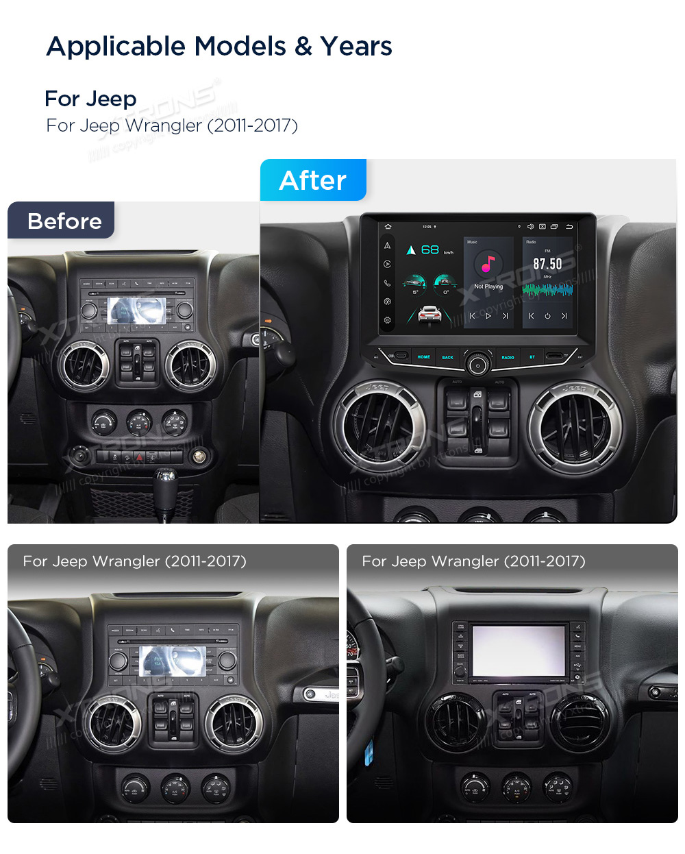 XTRONS PX94WLJGS XTRONS PX94WLJGS raadio sobivus autole