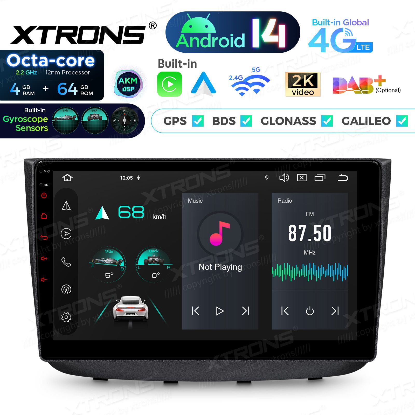 Mercedes Benz Vito W639 (2004 - 2014) Android 14  | CarPlay Android multimeedia keskus | DAB+ digiraadio