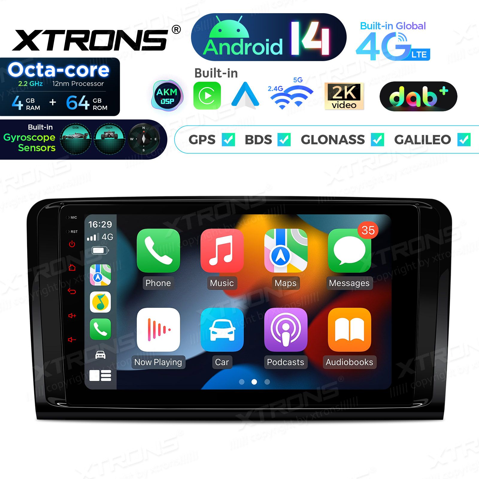 Mercedes-Benz ML | GL | W164 | X164 (2005-2012) Android 14  | CarPlay Android multimeedia keskus Mercedes-Benz ML | GL | W164 | X164 (2005-2012) Android 14  | CarPlay Android multimeedia keskus