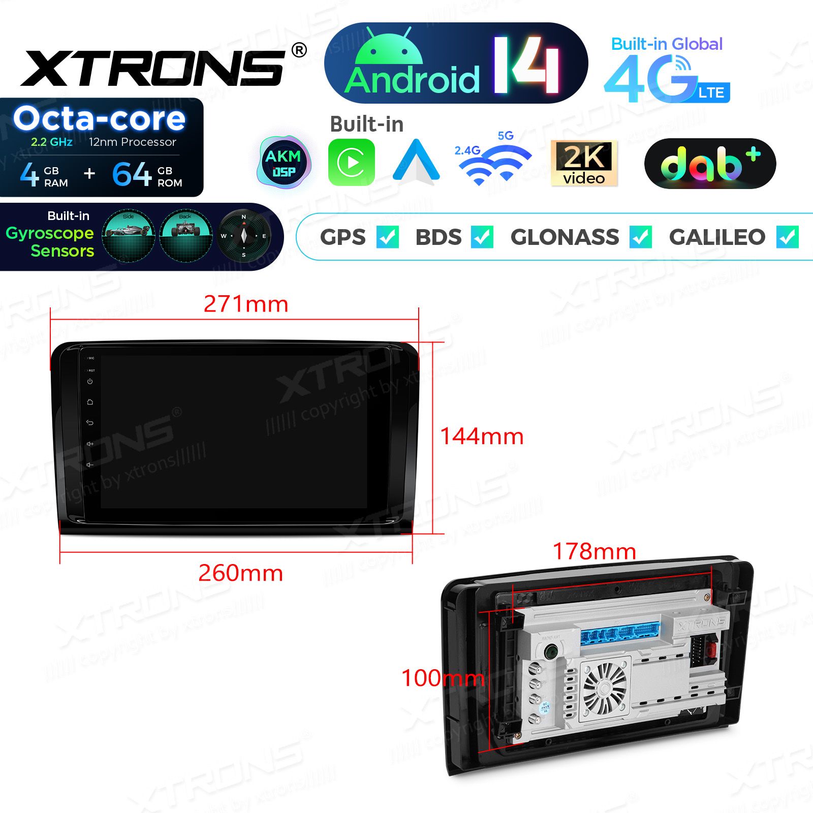 Mercedes-Benz ML | GL | W164 | X164 (2005-2012) Android 14  | CarPlay Android multimeedia keskus Mercedes-Benz ML | GL | W164 | X164 (2005-2012) Android 14  | CarPlay Android multimeedia keskus