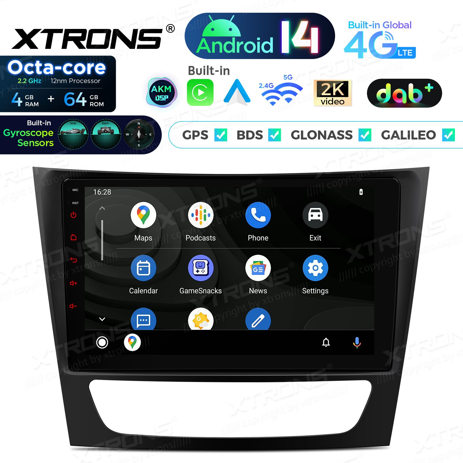 Mercedes-Benz E-Class W211 (2002-2008) | CLS W219 (2005-2006) Android 14  | CarPlay Android multimeedia keskus Mercedes-Benz E-Class W211 (2002-2008) | CLS W219 (2005-2006) Android 14  | CarPlay Android multimeedia keskus