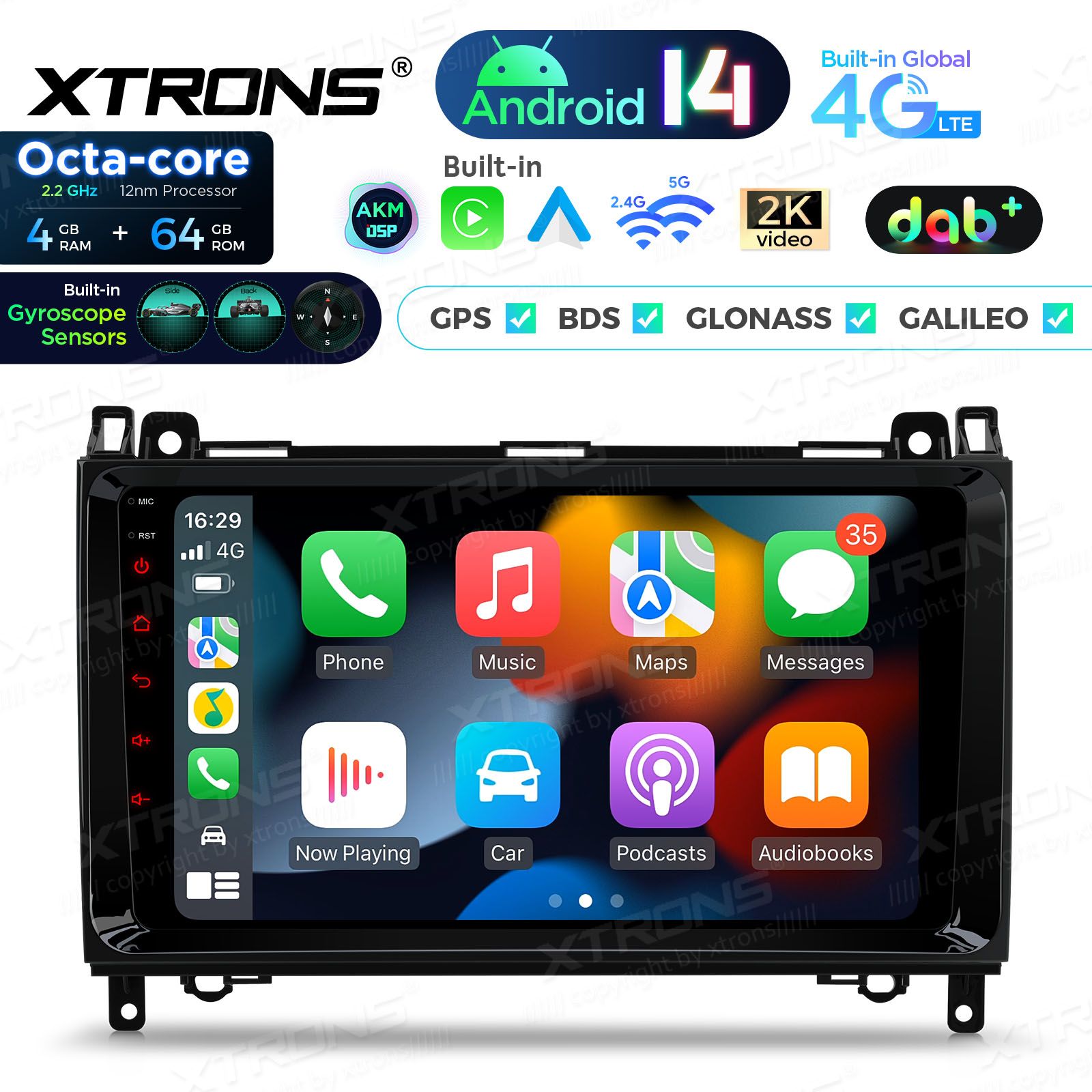 MB Sprinter (2007-2018) | Vito & Viano (2006-2020) | A/B-Class Android 14  | CarPlay Android multimeedia keskus MB Sprinter (2007-2018) | Vito & Viano (2006-2020) | A/B-Class Android 14  | CarPlay Android multimeedia keskus
