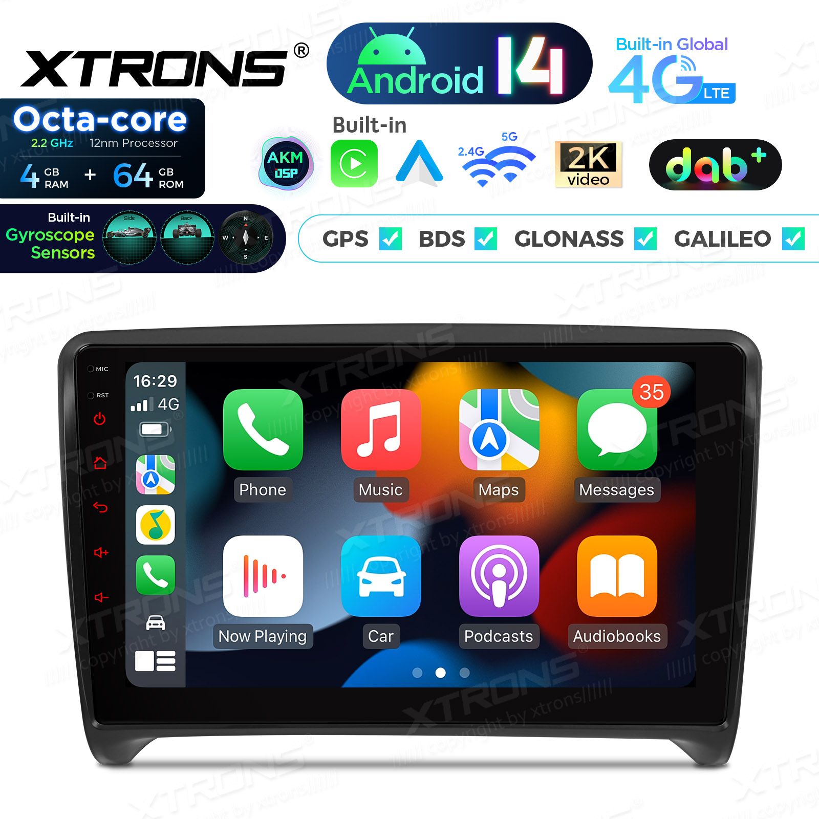 Audi TT (2006-2012) Android 14  | CarPlay Android multimeedia keskus Audi TT (2006-2012) Android 14  | CarPlay Android multimeedia keskus