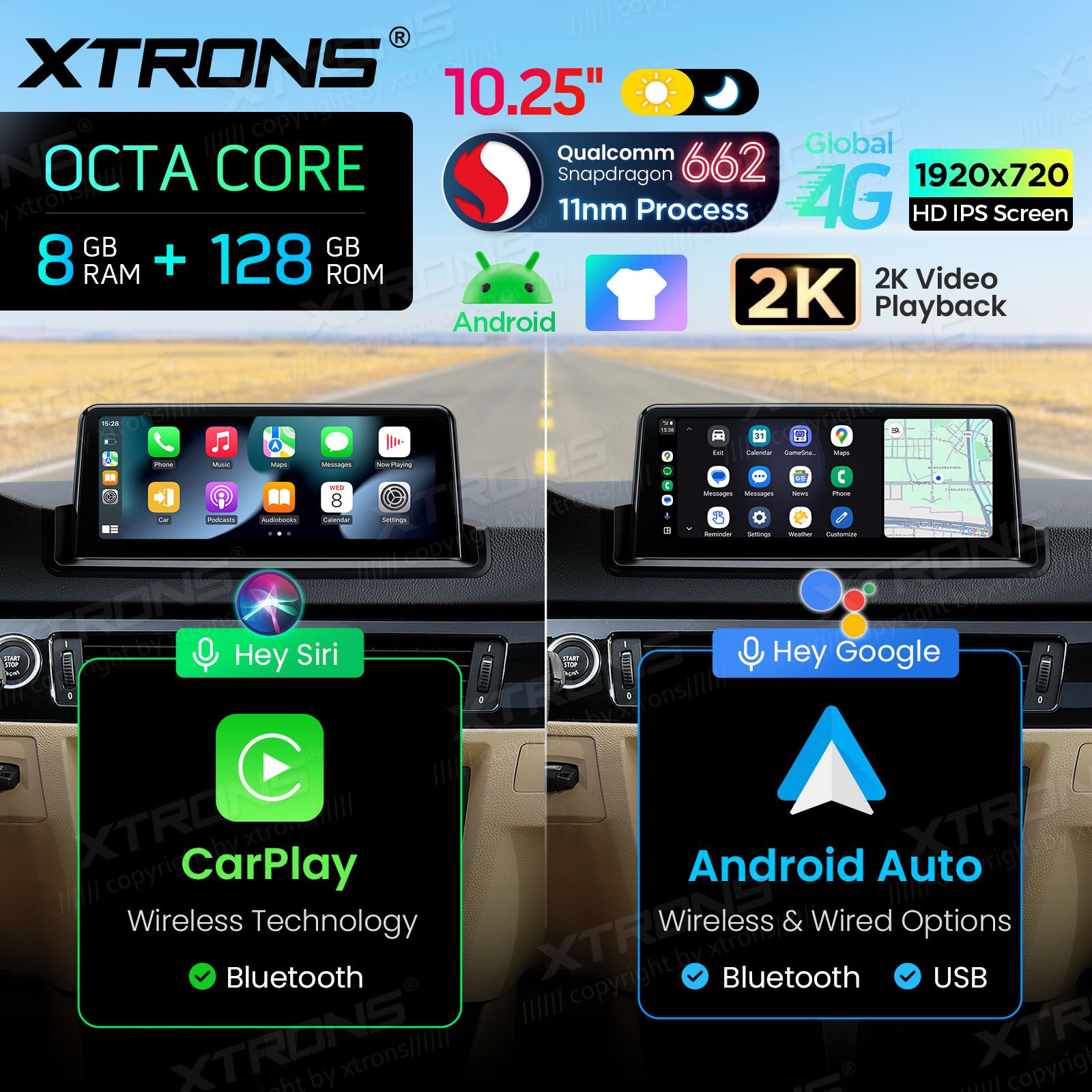 8+128Gb | 10.25"  | BMW 3. ser. E90 | E91 | E92 | E93 (2005-2012) w/o orig. screen Android 14 GPS autoraadio ja multimeedia keskus