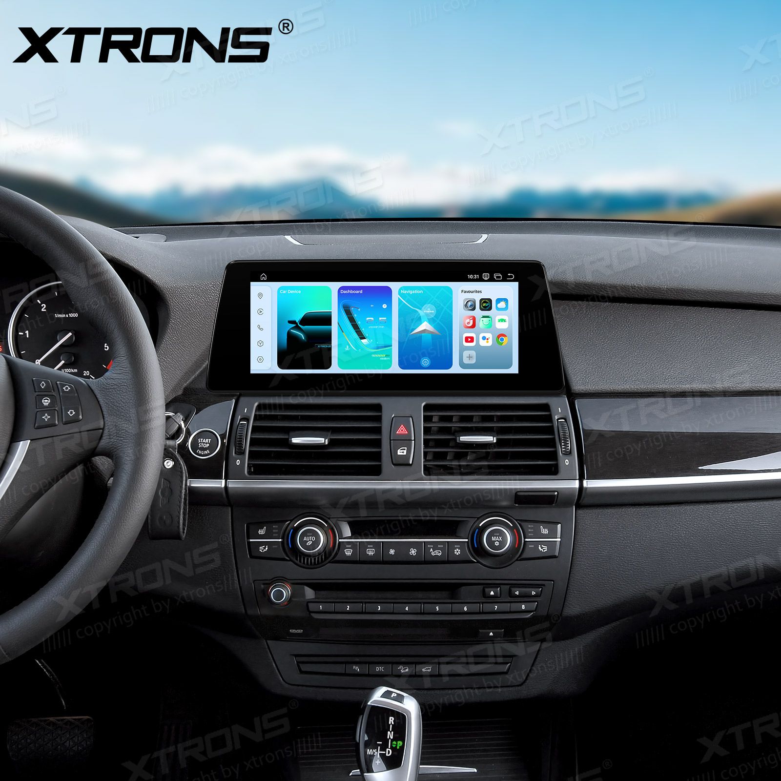 BMW X5 | X6 | E70 | 71 iDrive CCC (2007-2010)  XTRONS QBBH14CCB12X5L Car multimedia GPS player with Custom Fit Design