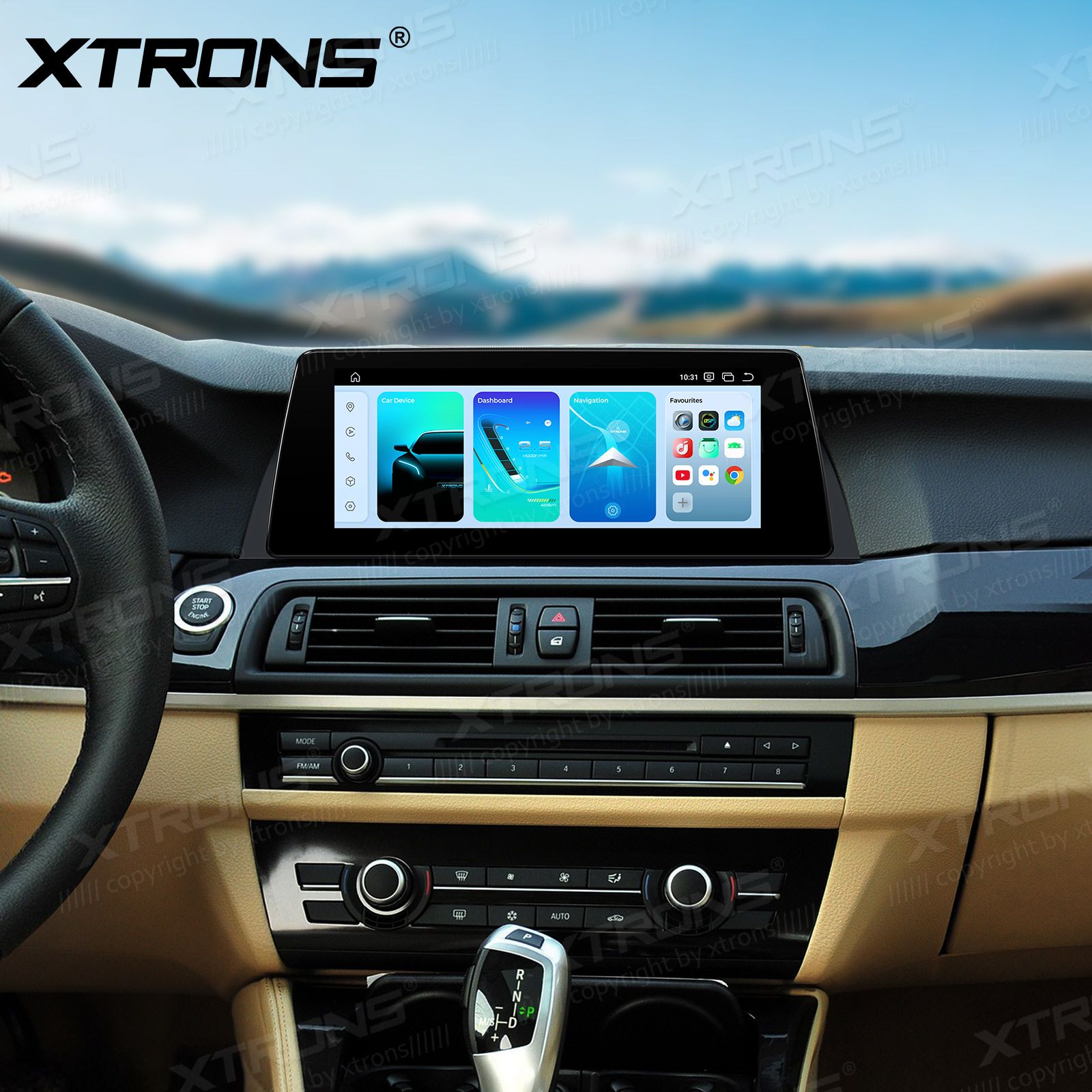 BMW 5. ser. BMW F10 | F11 iDrive CIC (2010-2012)  XTRONS QBBH14CIB12FV Car multimedia GPS player with Custom Fit Design