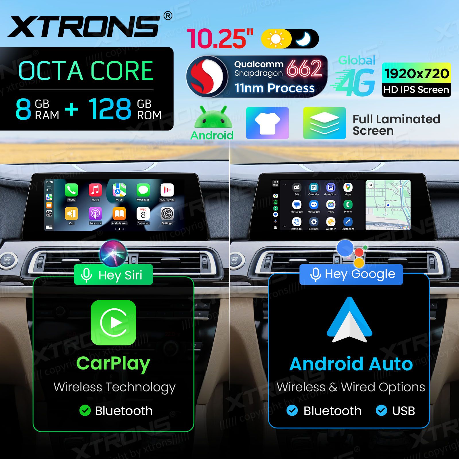 8+128Gb | 10.25"  | BMW 7.ser F01/F02 (2009 - 2012) | iDrive CIC Android 14 GPS autoraadio ja multimeedia keskus