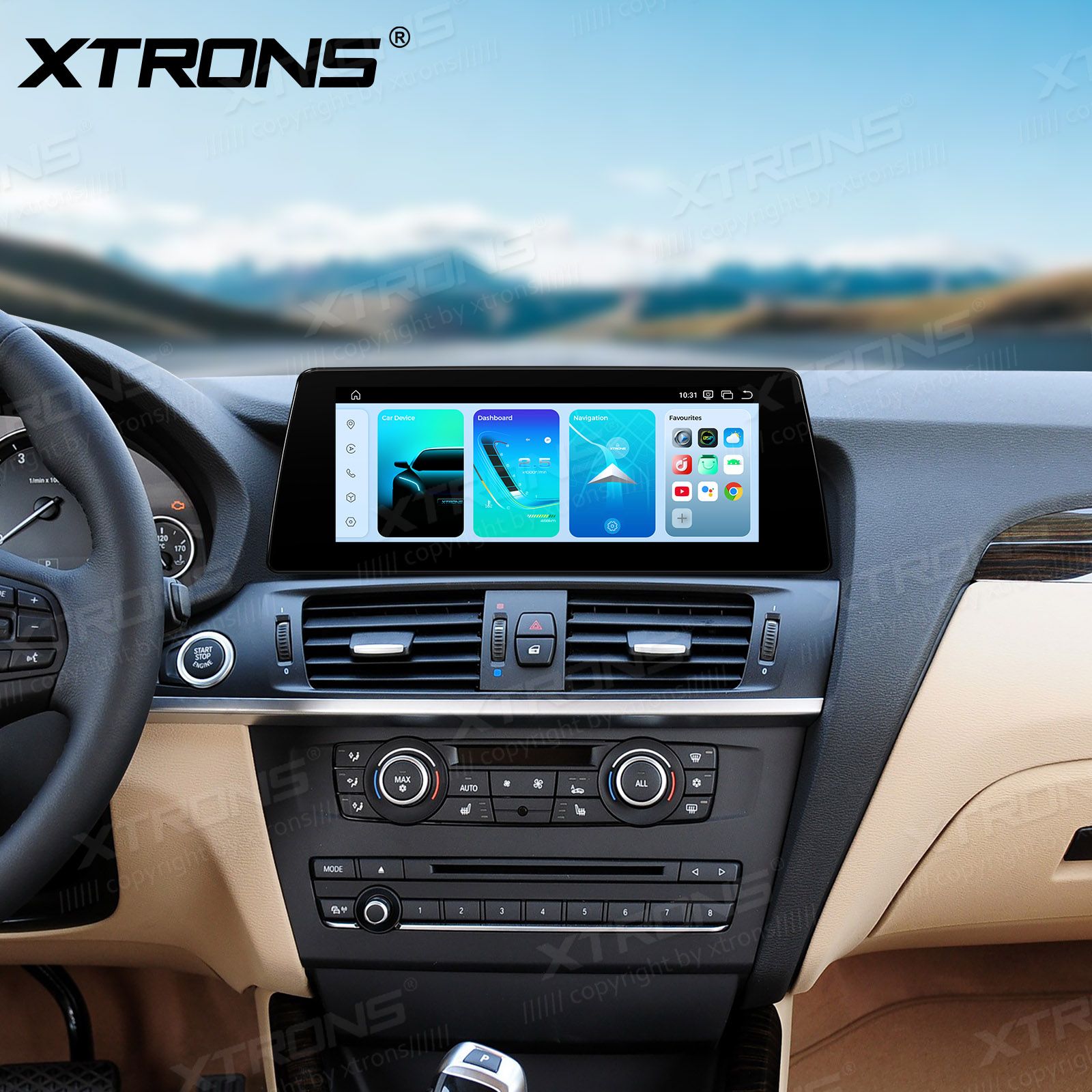 BMW X3 F25 iDrive CIC (2011-2013)  XTRONS QBBH14CIB12X3 Car multimedia GPS player with Custom Fit Design