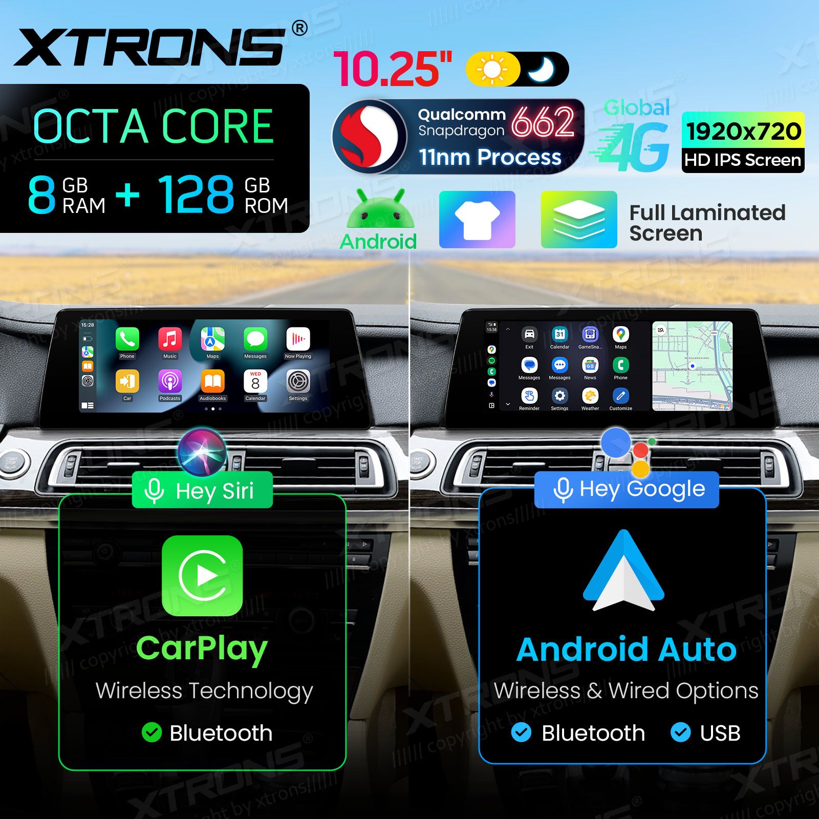8+128Gb | 10.25"  | BMW 7.ser F01/F02 (2013 - 2015) | iDrive NBT Android 14 GPS autoraadio ja multimeedia keskus