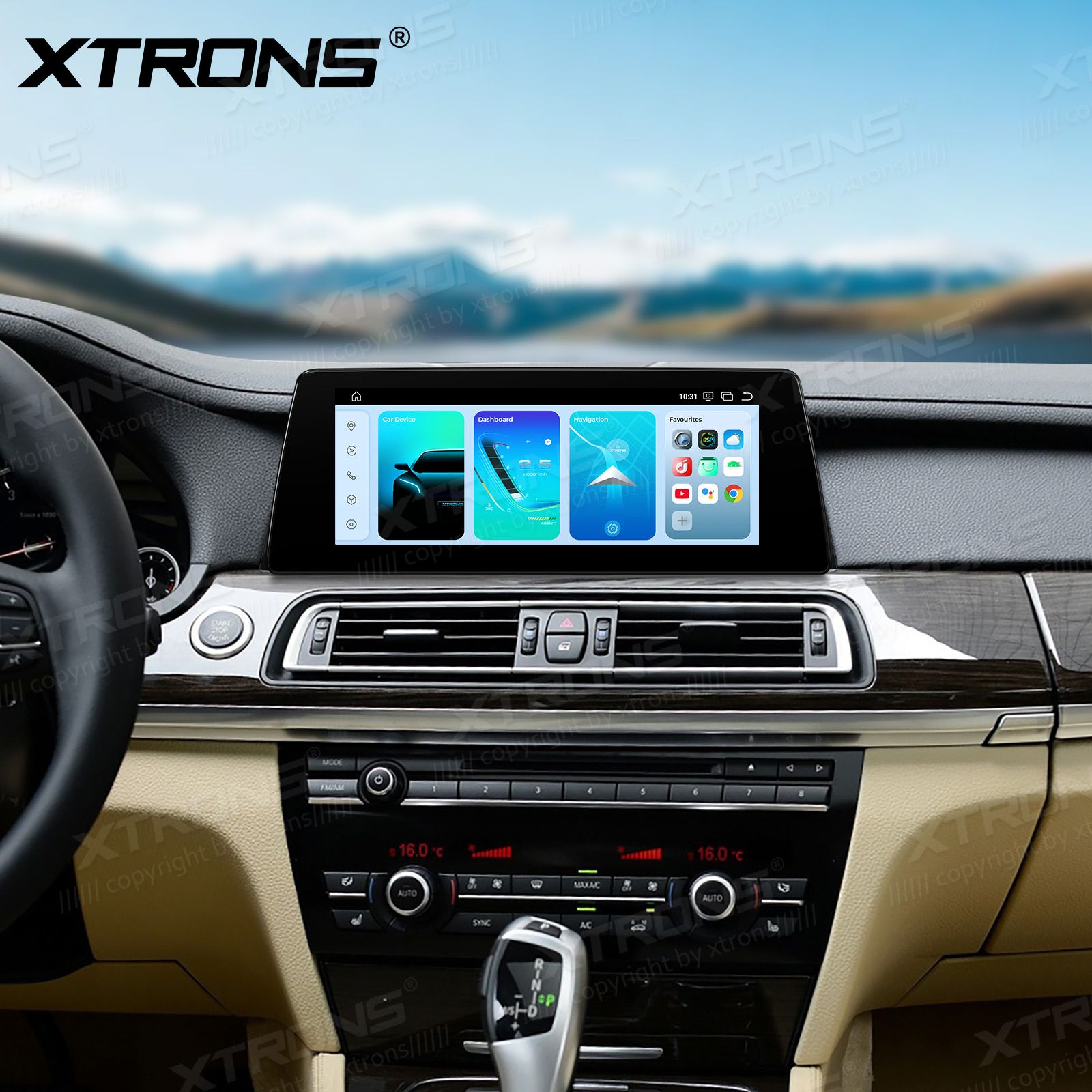 BMW 7.ser F01/F02 (2013 - 2015) | iDrive NBT  XTRONS QBBH14NB12SV Car multimedia GPS player with Custom Fit Design
