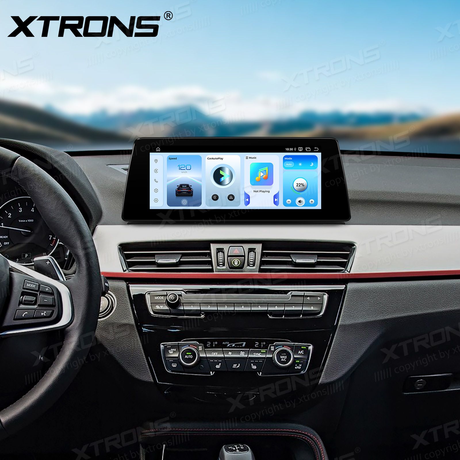 BMW X1 F48 (2016-2017) | iDrive NBT  XTRONS QBBH14NB12X1N Car multimedia GPS player with Custom Fit Design