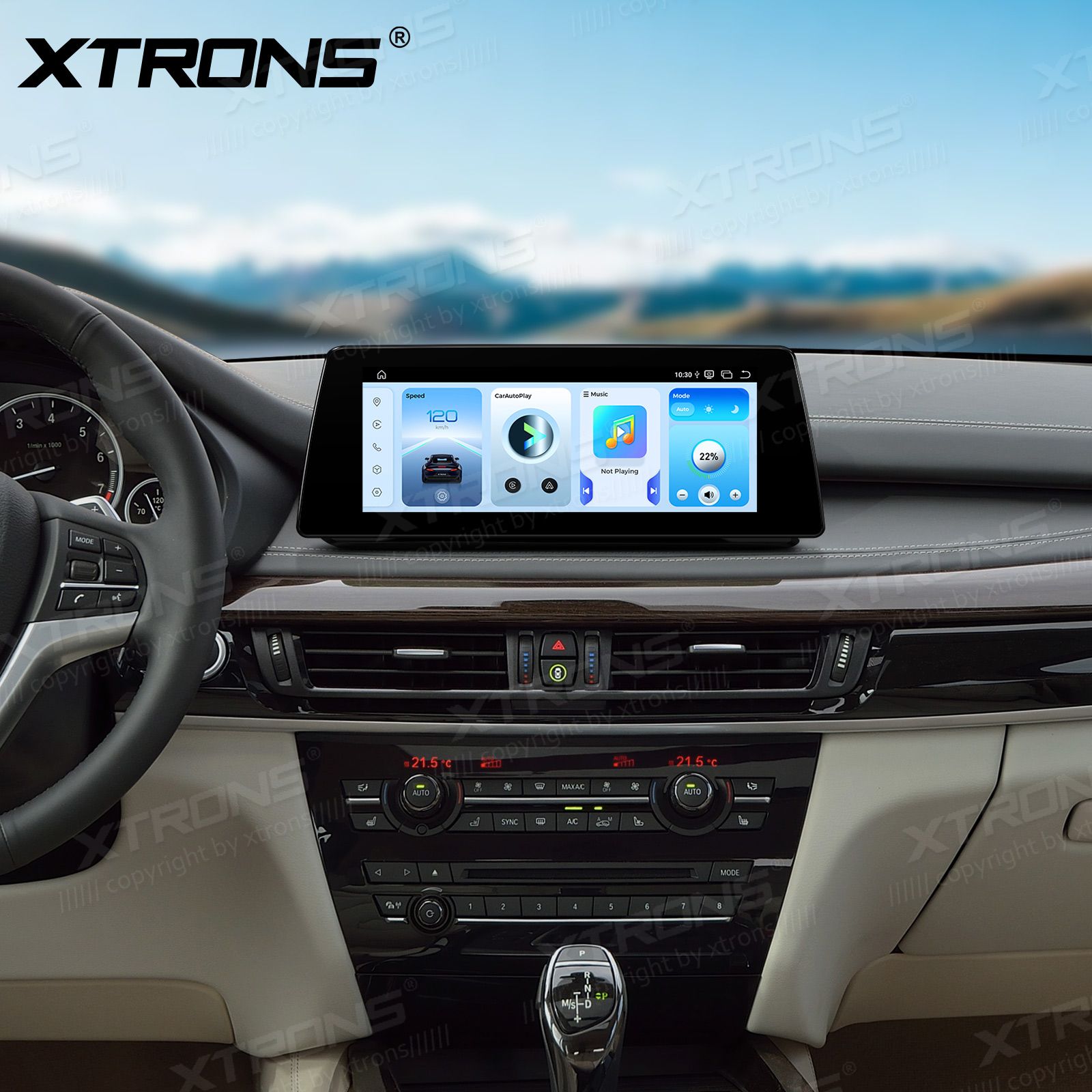 BMW X5 | X6 | F15 | F16 iDrive NBT (2014-2016)  XTRONS QBBH14NB12X5N merkkikohtainen Android GPS multimedia näyttö