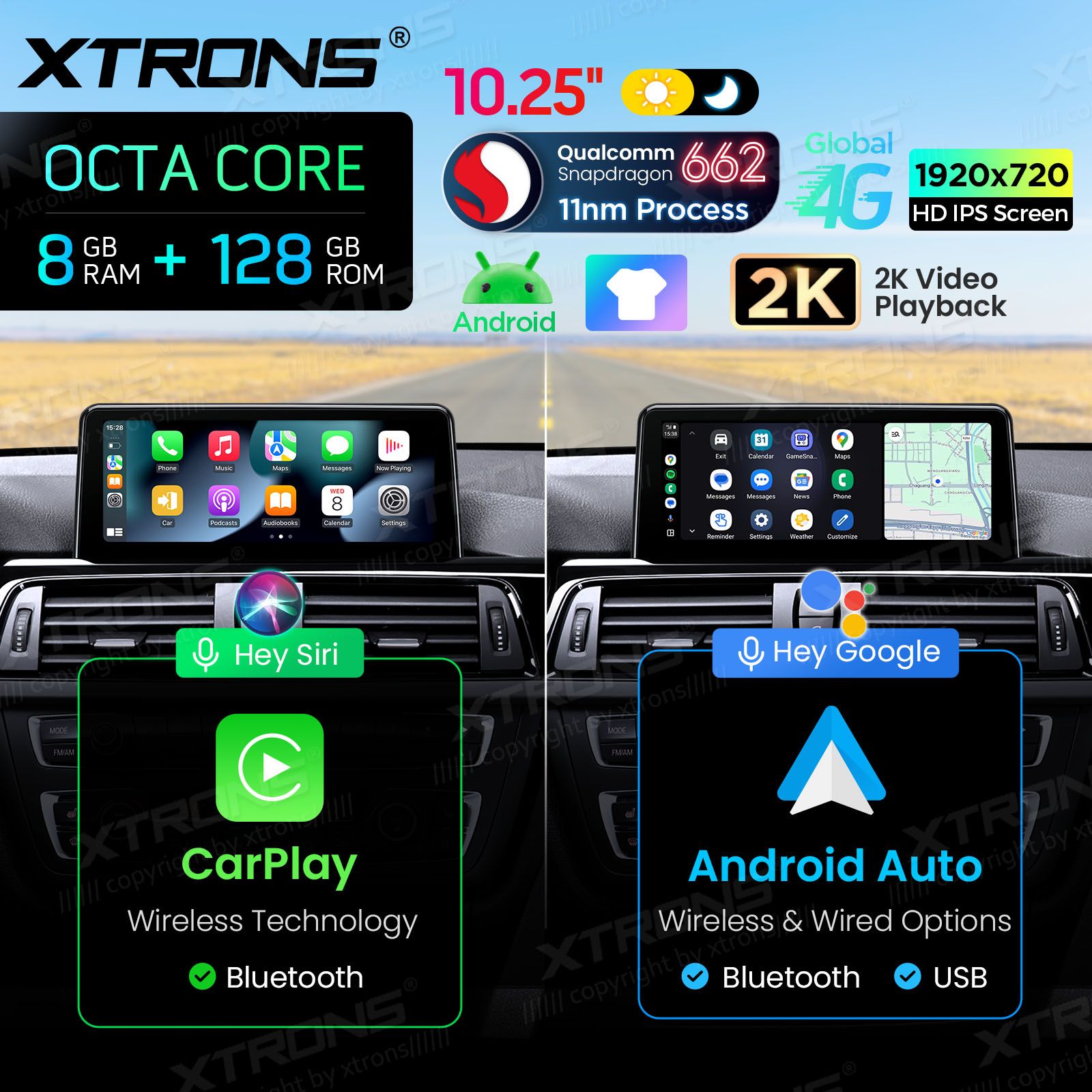 8+128Gb | 10.25"  | BMW 3.ser | BMW 4.ser | F30 | F32 | (2013-2016) Android 14 GPS autoraadio ja multimeedia keskus