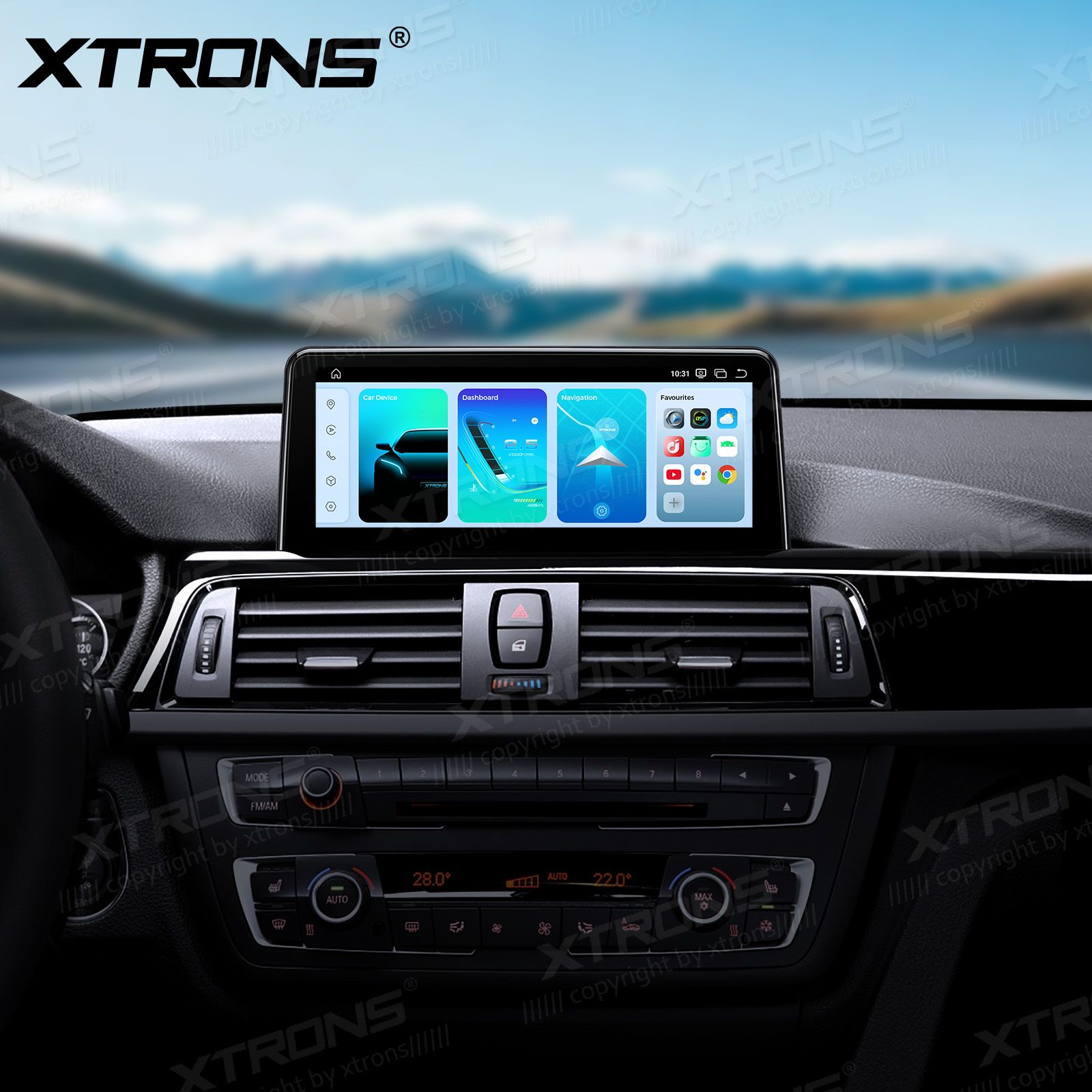 BMW 3.ser | BMW 4.ser | F30 | F32 | (2013-2016)  XTRONS QBBH14NBTH Car multimedia GPS player with Custom Fit Design