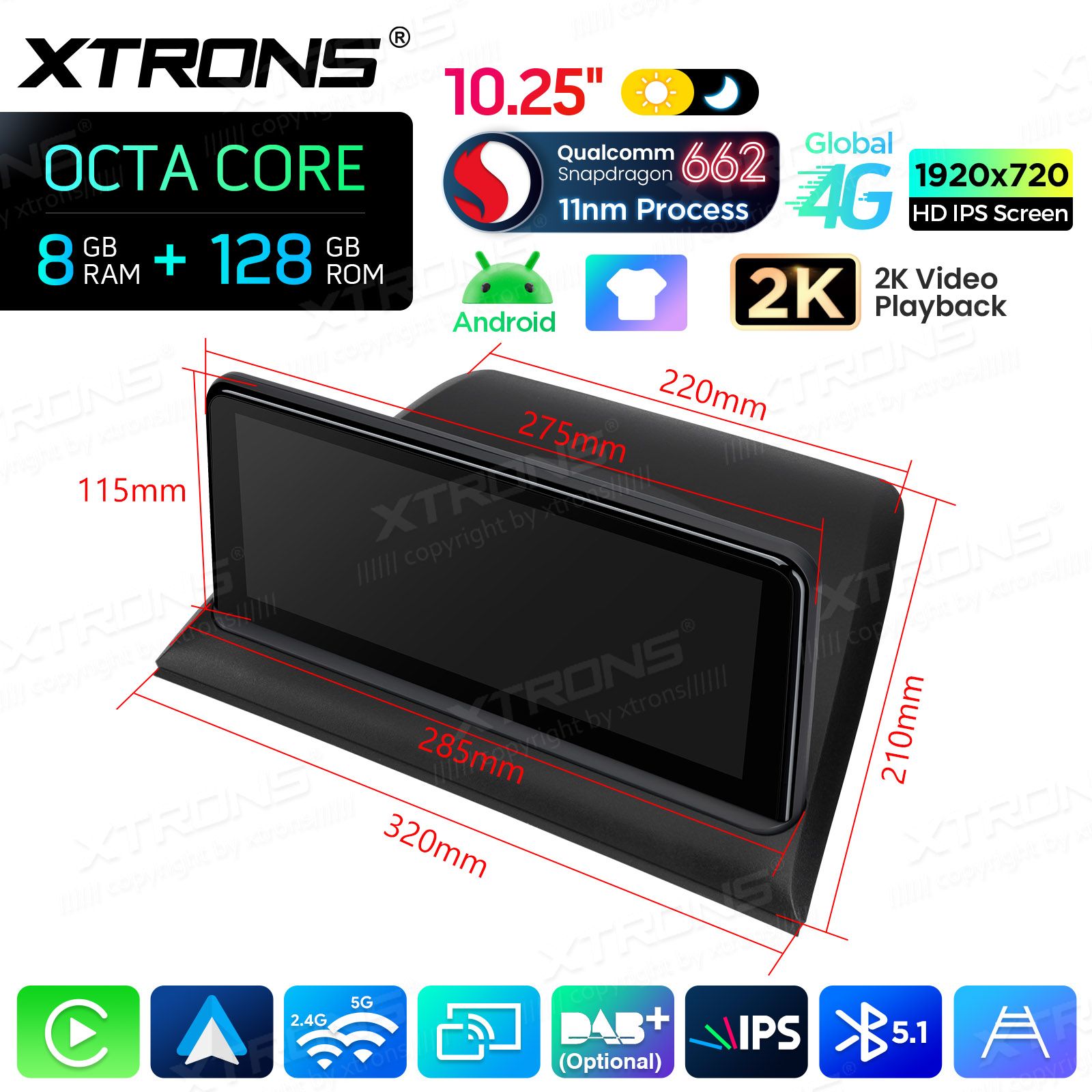 8+128Gb | 10.25"  | BMW X3 E83 (2004-2009) w/o orig. screen Android 14 GPS autoraadio ja multimeedia keskus