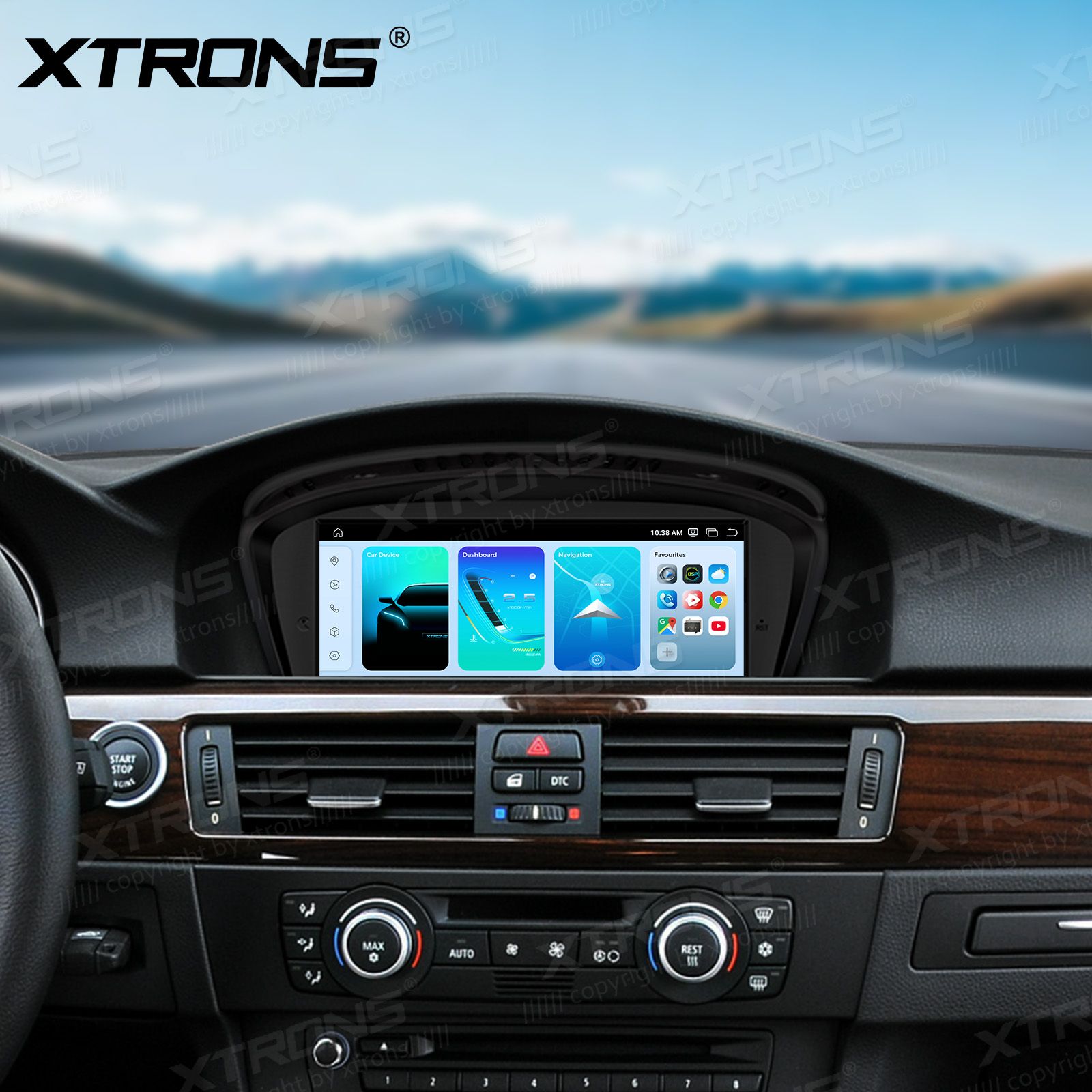 BMW 5.ser | E60 | E61 | iDrive CIC (2008-2010)  XTRONS QBBH8460CI Car multimedia GPS player with Custom Fit Design