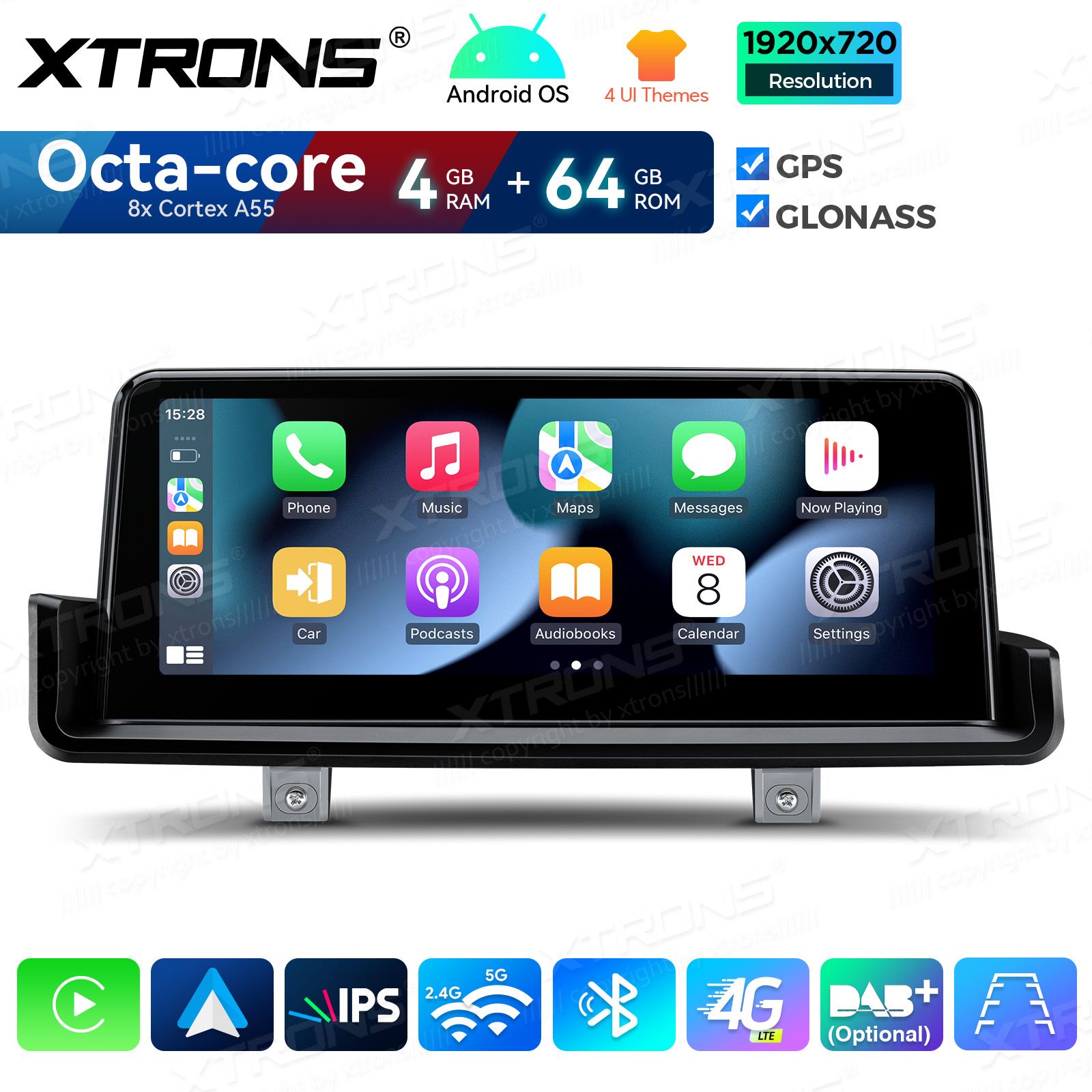 4+64Gb | 10.25"  | BMW 3. ser. E90 | E91 | E92 | E93 (2005-2012) w/o orig. screen Android 14 GPS autoraadio ja multimeedia keskus